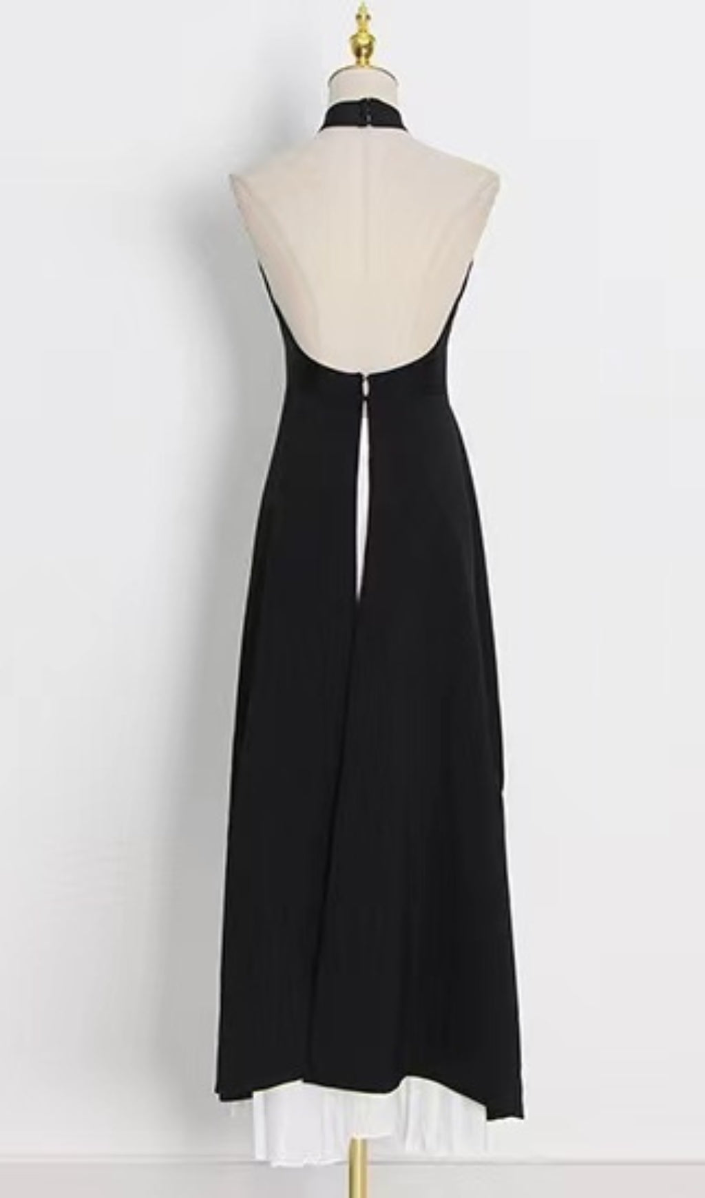 BANDAGE PLEATED PEPLUM MAXI DRESS FOR EVENTS