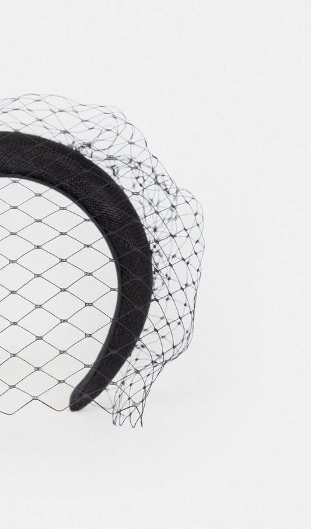 VEILED SINNAMAY HEAD BAND – ELEGANT FORMAL WEDDING HAIR ACCESSORY