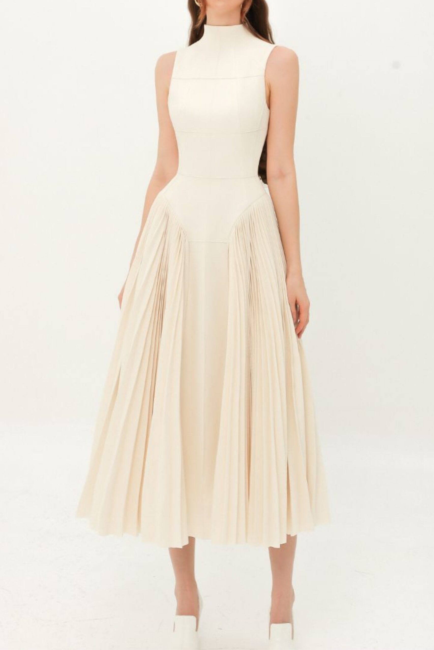 2_f4c3b5f5-1b30-41e2-a485-7709b8d9d0da NUDE RUCHED MIDI DRESS, BODYCON, PARTY