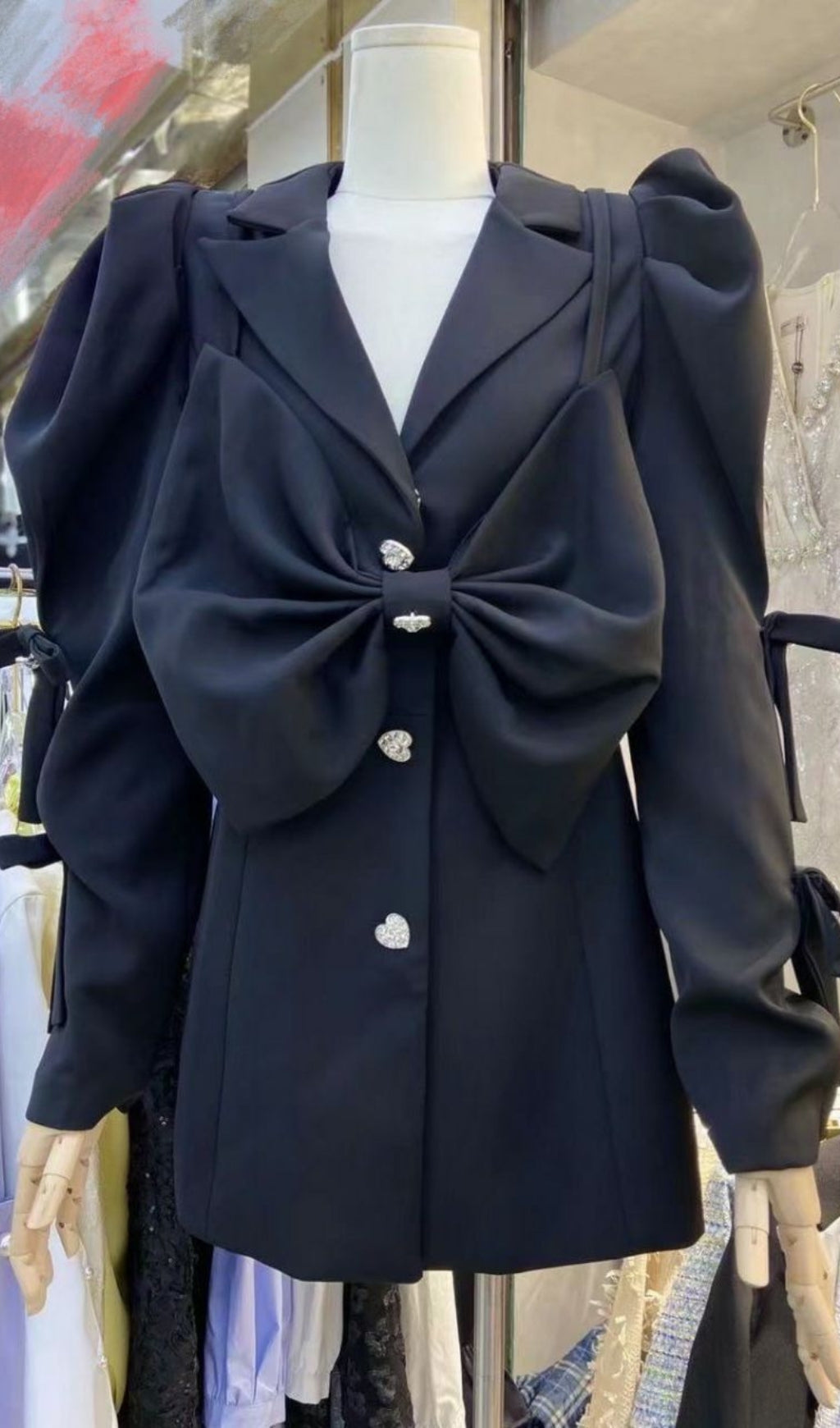 WHITE BOW WAIST SUIT DRESS FOR WEDDING
