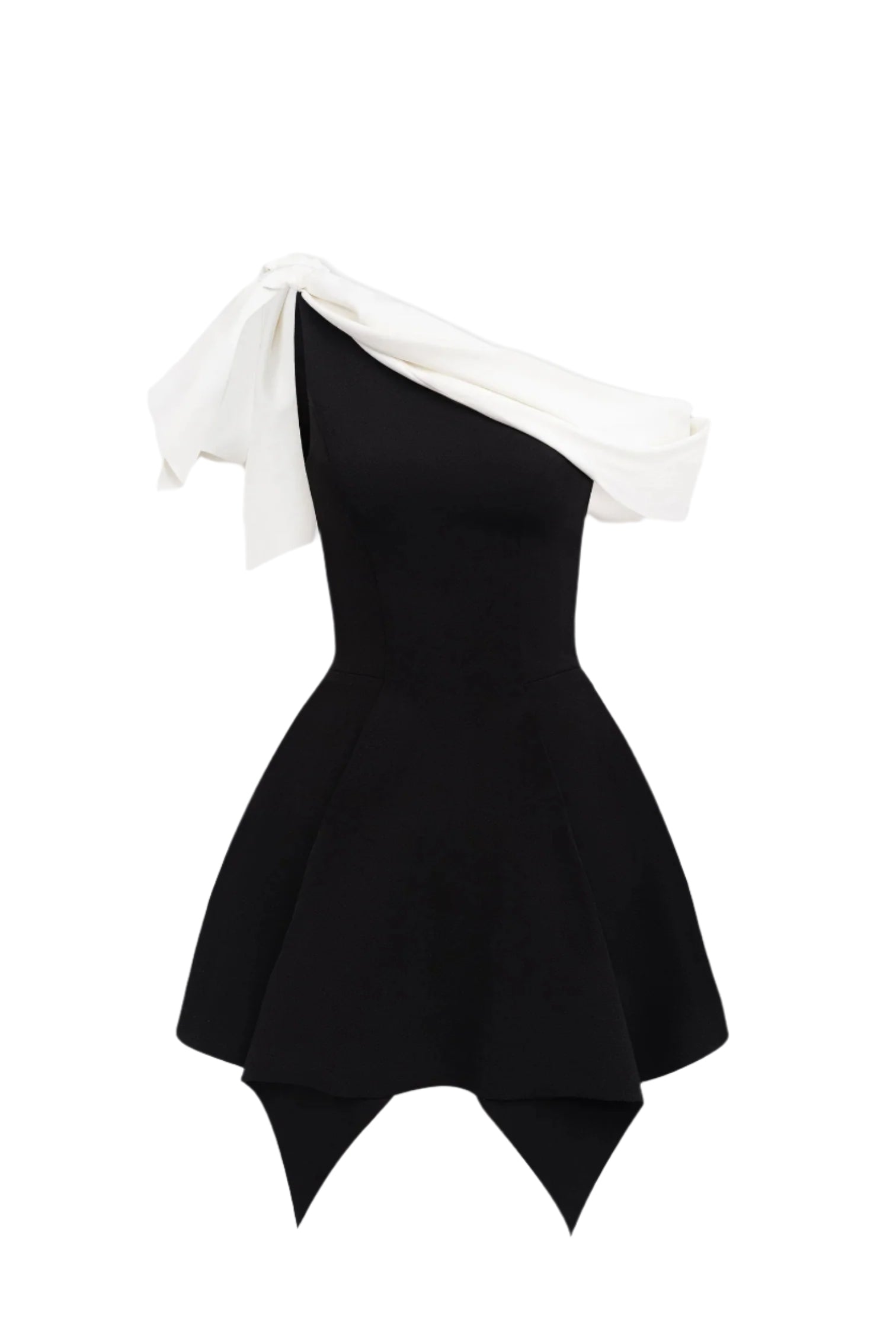 2e2324aa-8337-4823-af02-80e70912c0a0 ONE-SHOULDER BLACK MINI DRESS FOR EVENTS