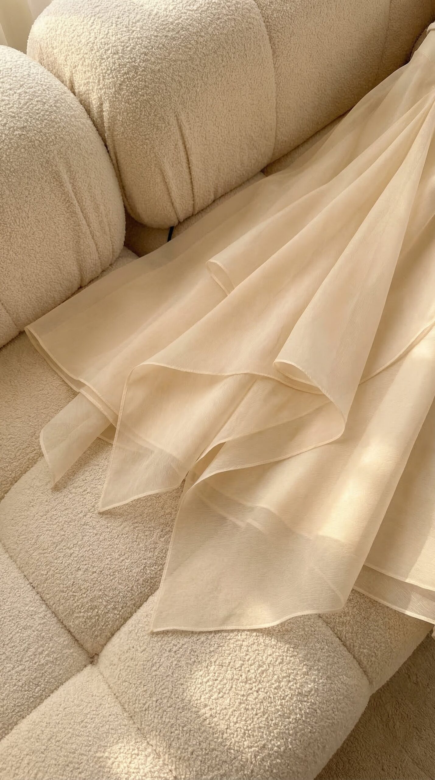 KELLY BEIGE CAPE SLEEVE RUFFLE MIDI DRESS W BELT