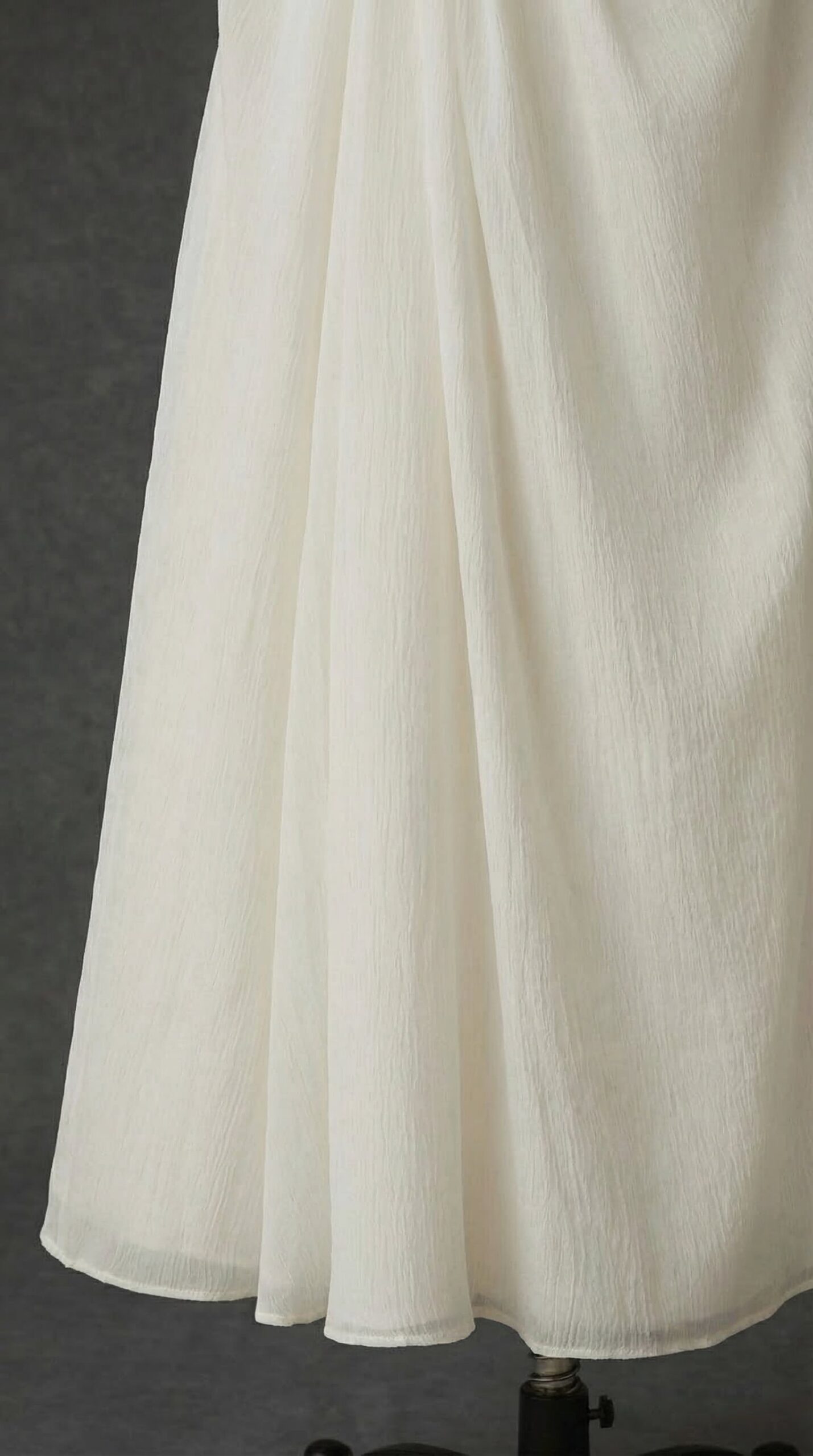 JUDITH OFF-SHOULDER A-LINE WHITE MIDI DRESS