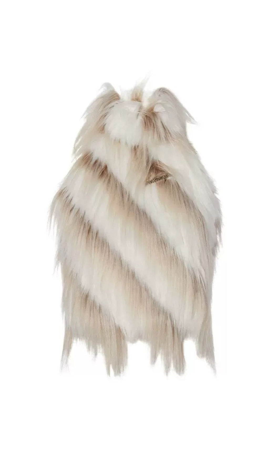 BACKLESS FAUX FUR TOP, PARTY NIGHT WEAR