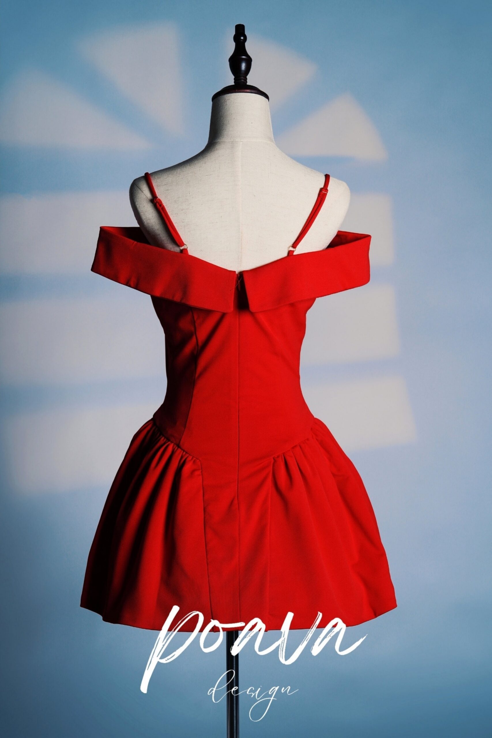 SCARLET OFF-SHOULDER MINI DRESS, PARTY NIGHT