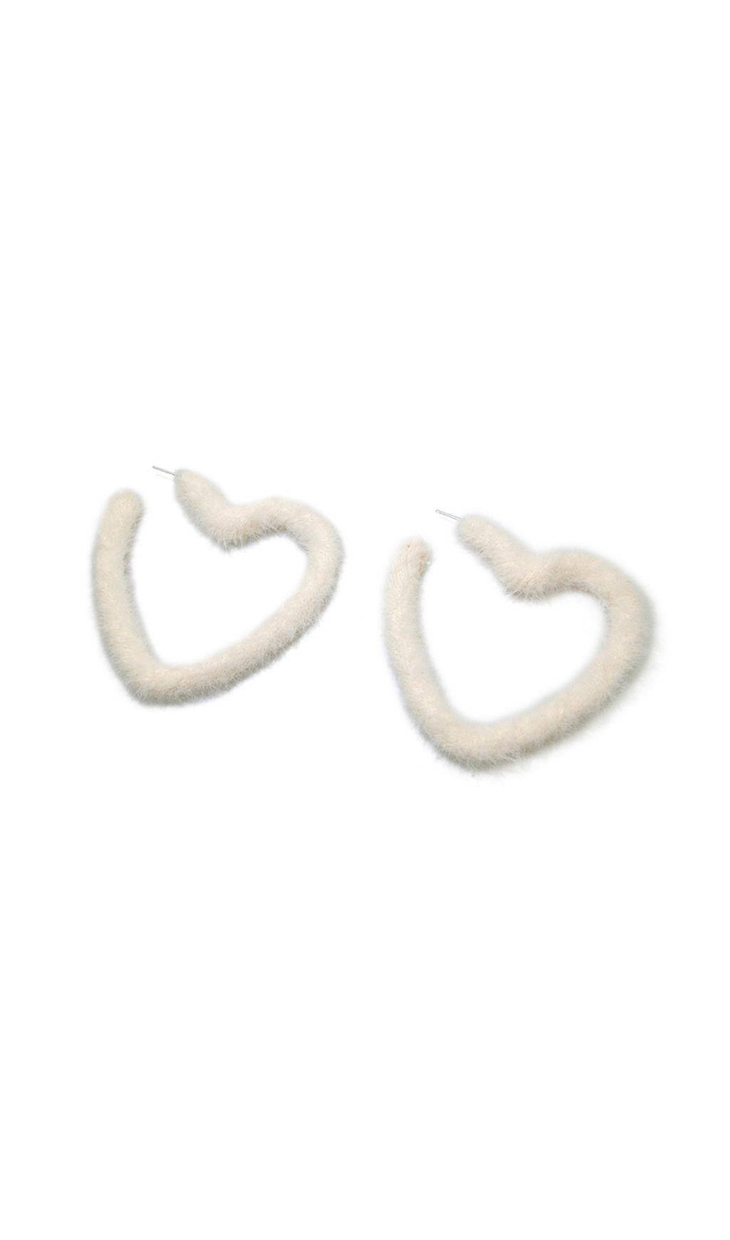 31_1df03736-da0b-45a6-b61f-4347f6dc867b WHITE LOVE-SHAPED PLUSH EARRINGS FOR VALENTINE