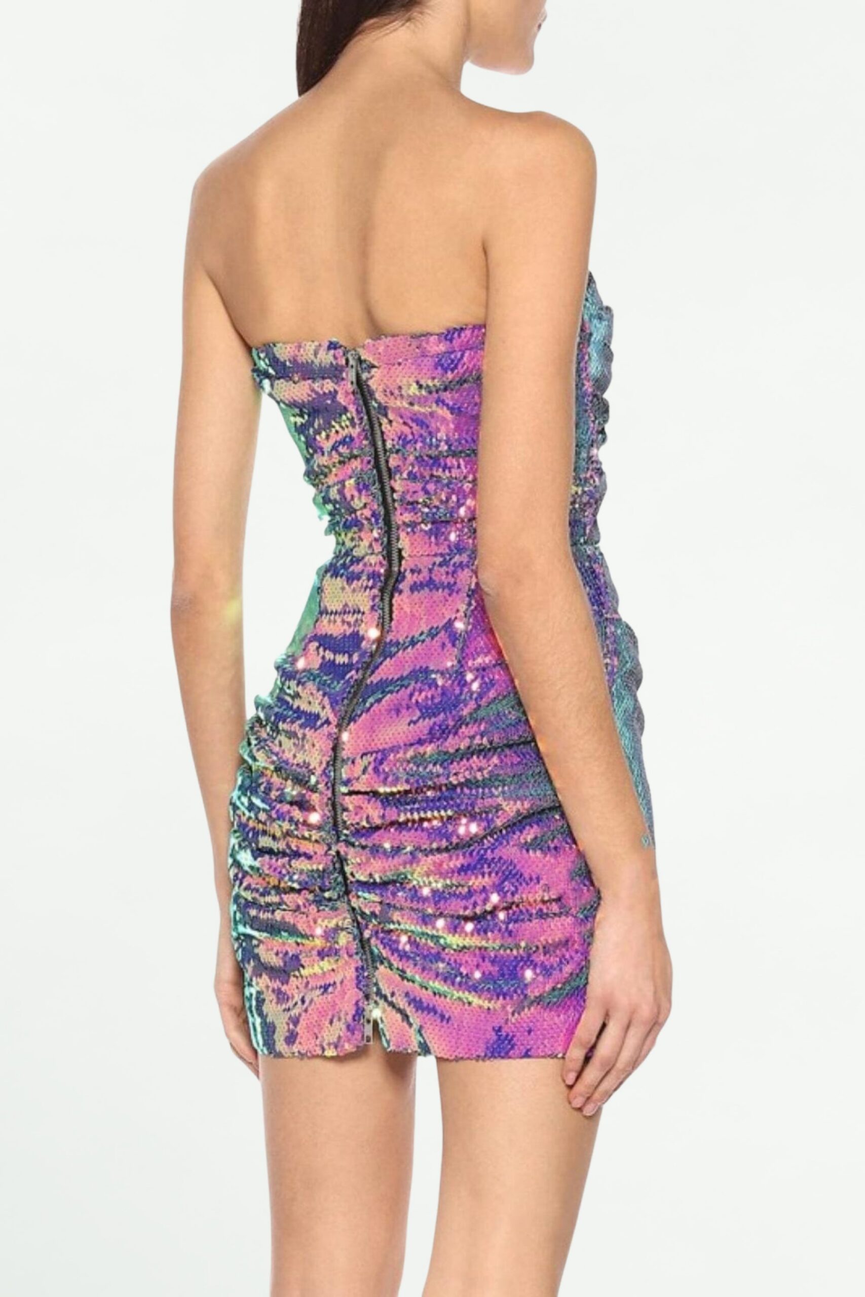 SEQUIN OFF-SHOULDER MINI DRESS, PURPLE PARTY NIGHT