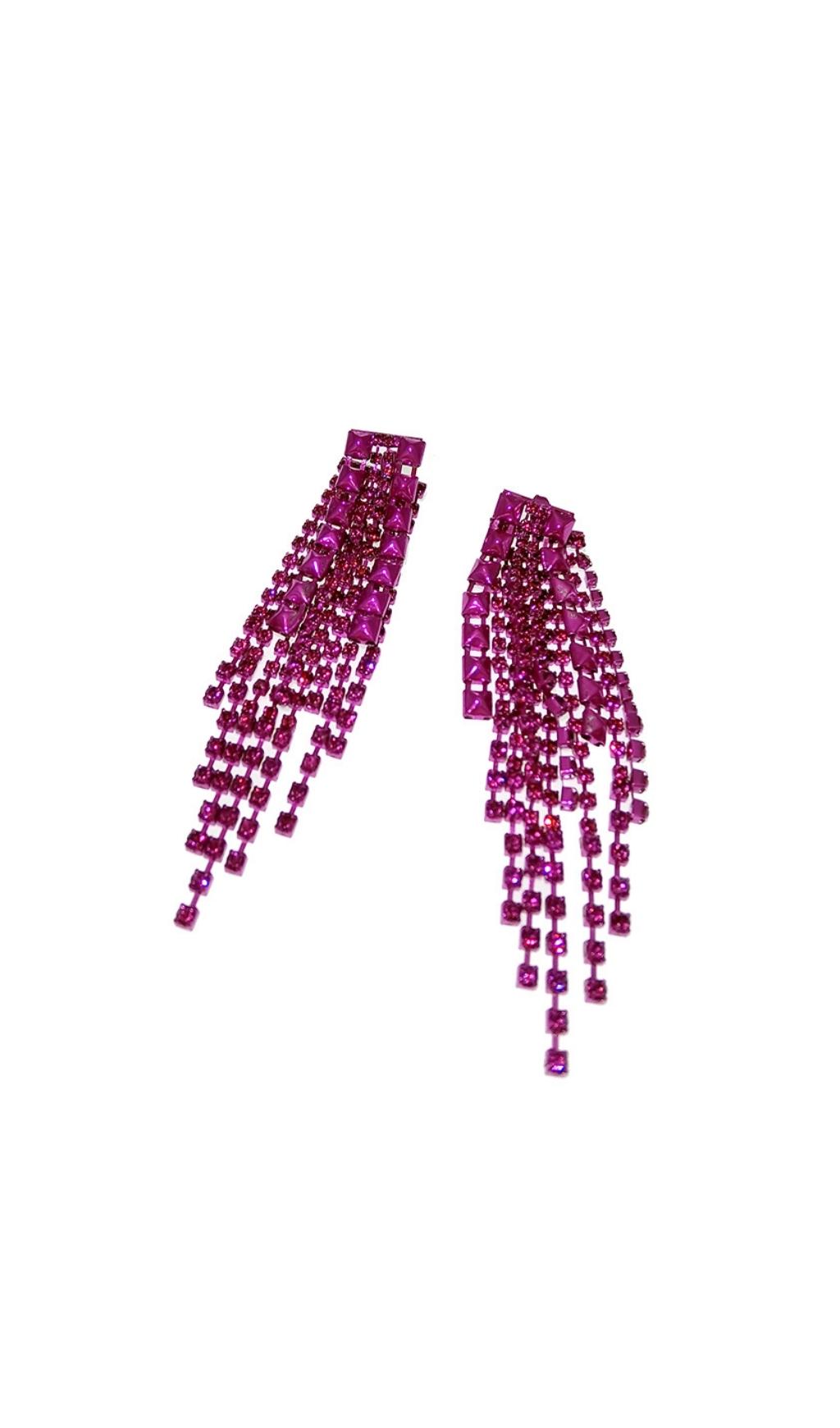 35_201c8e47-feeb-49c2-8a4f-5dfdbf476875 DARK VIOLET TASSEL DROP EARRINGS FOR PARTY