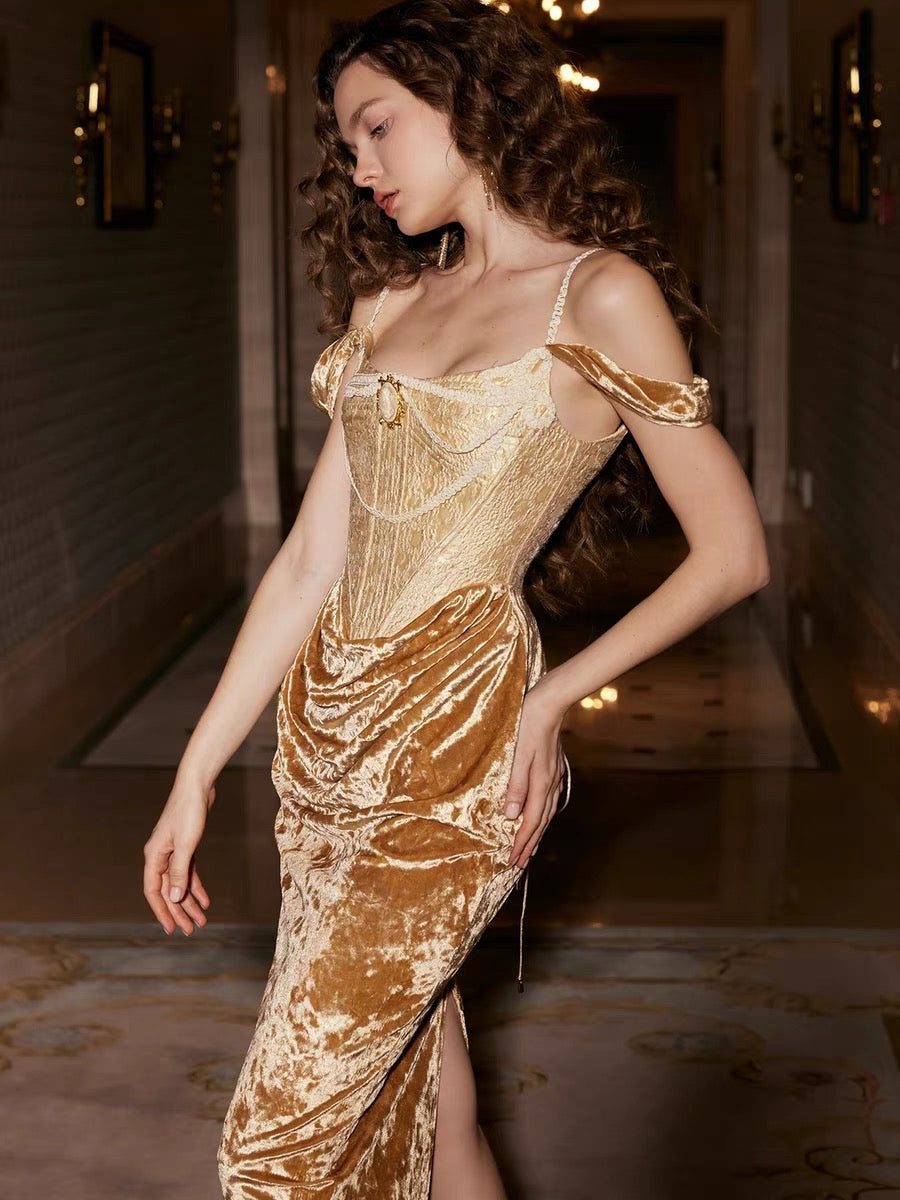 MEDUSA CORSET DRESS: SATIN BODYCON FOR PARTY