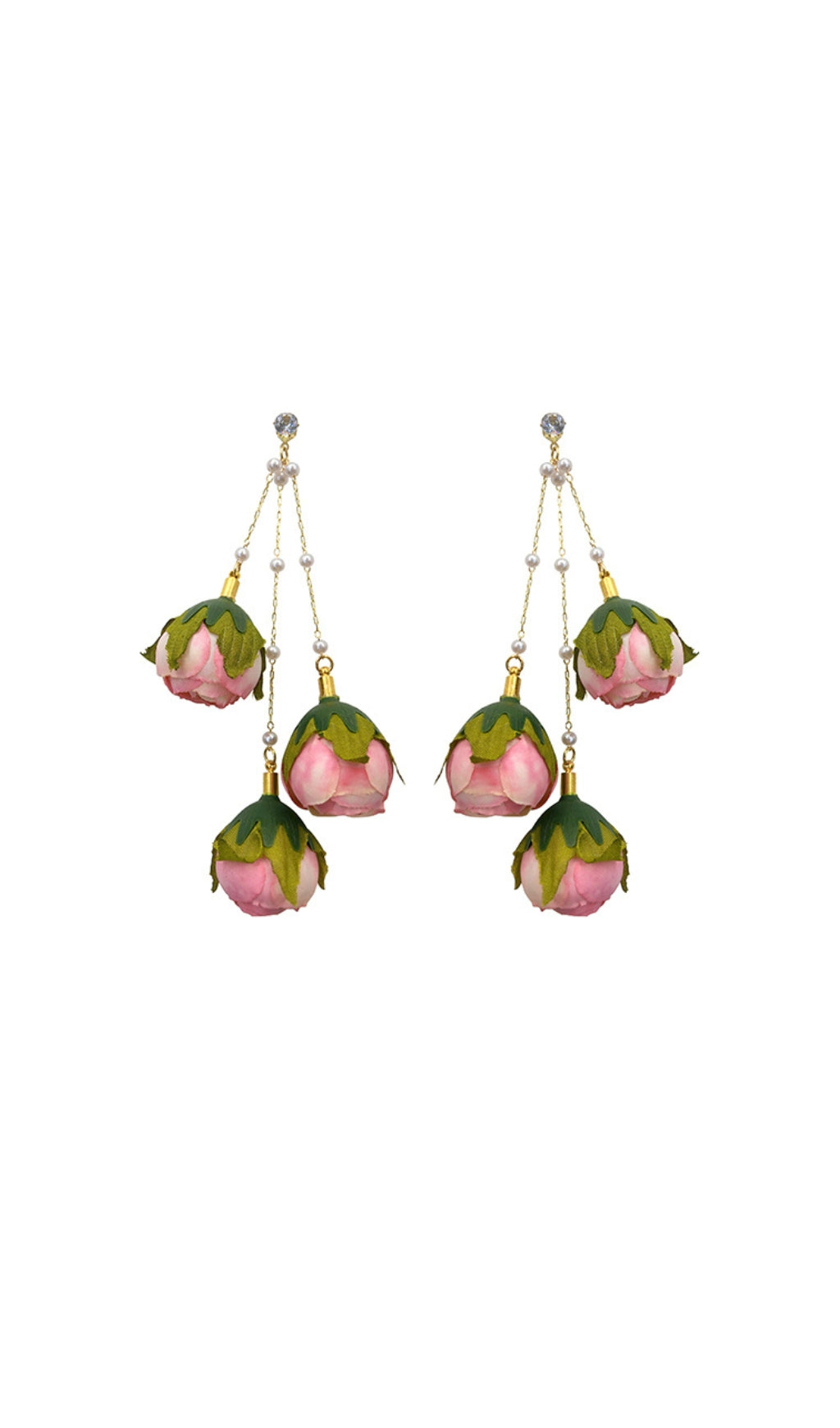 36_176bb364-ef00-4cc3-a4f2-16e0c78d195b IMITATION ROSE TASSEL DROP EARRINGS FOR PARTY