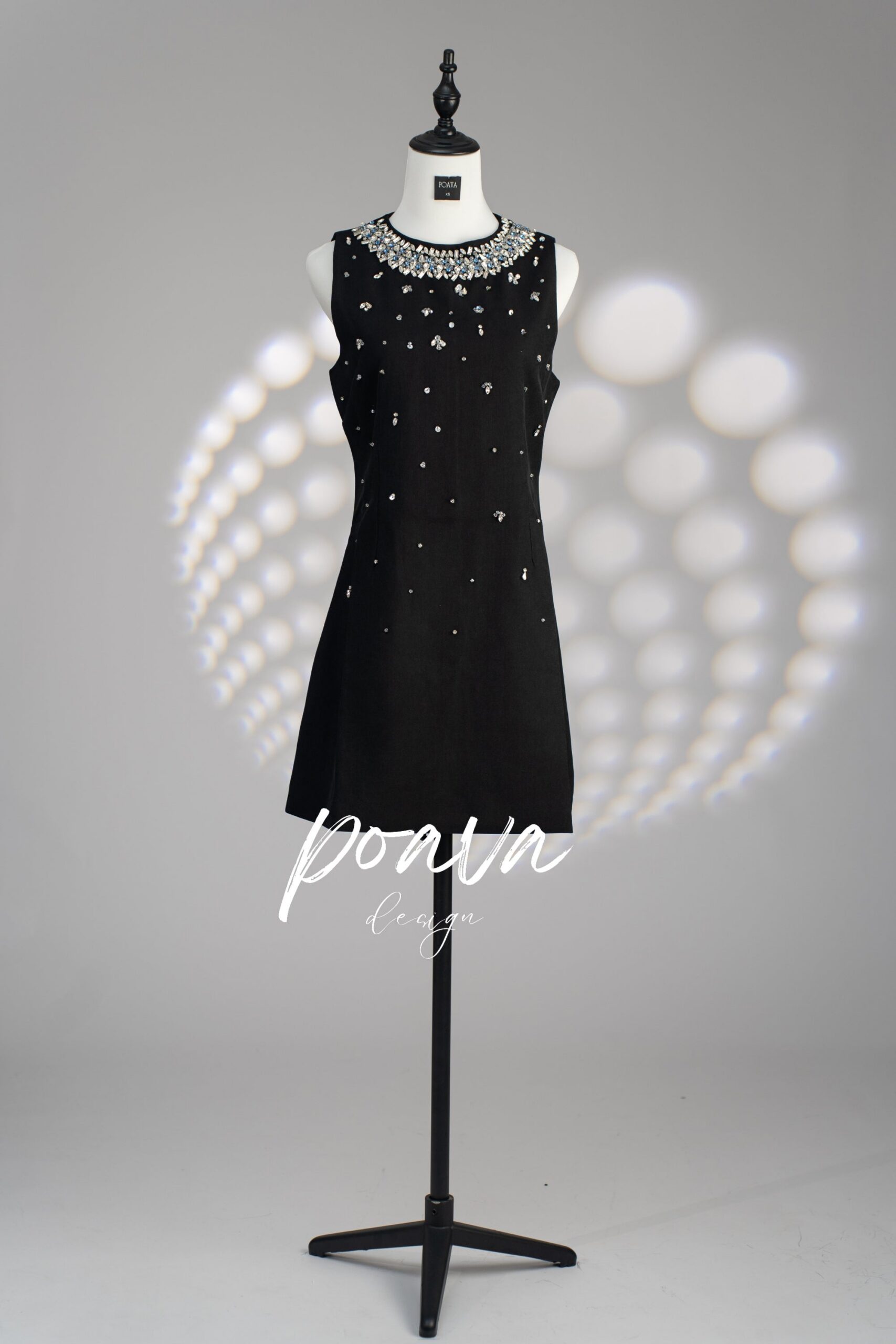 JALENA CRYSTAL MINI DRESS FOR EVENING PARTY