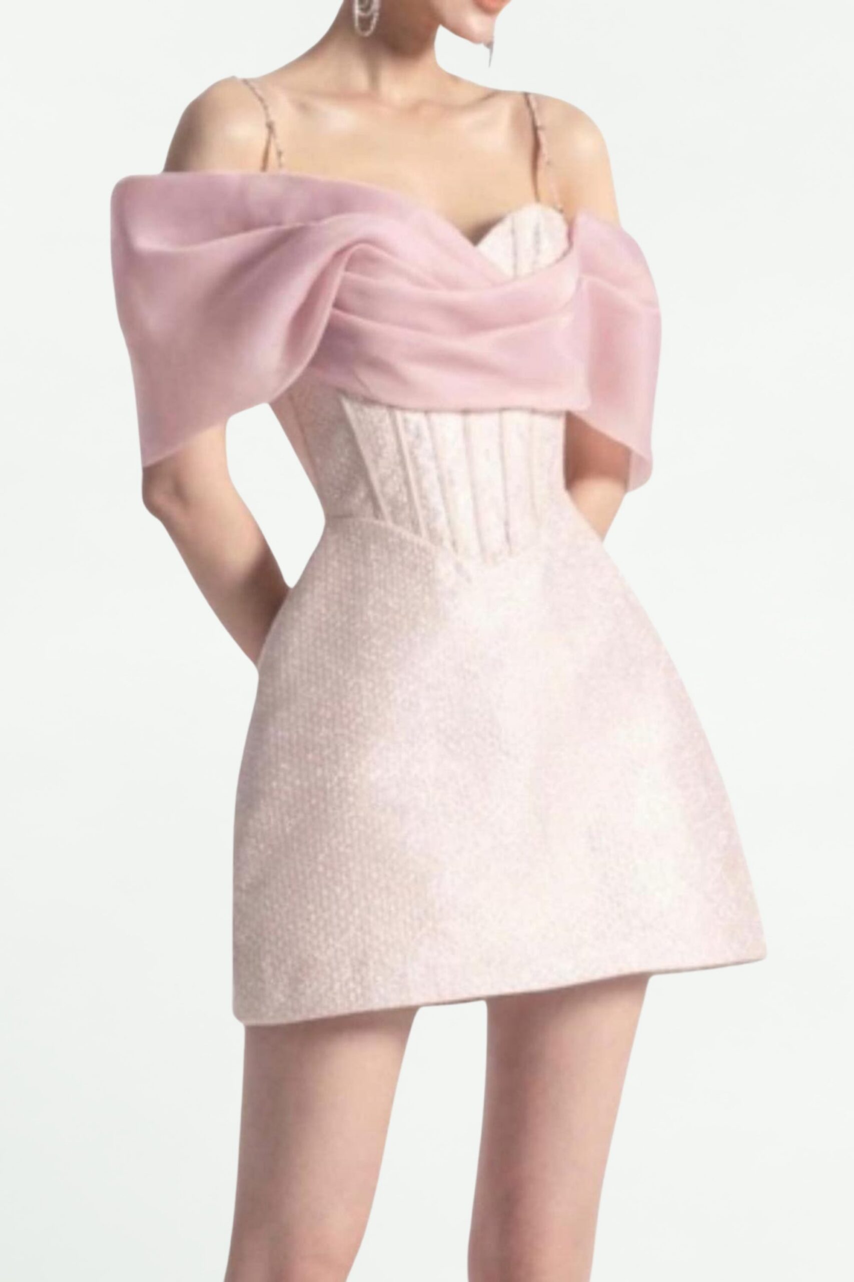 SEXY PINK CORSET MINI DRESS FOR NIGHT OUT