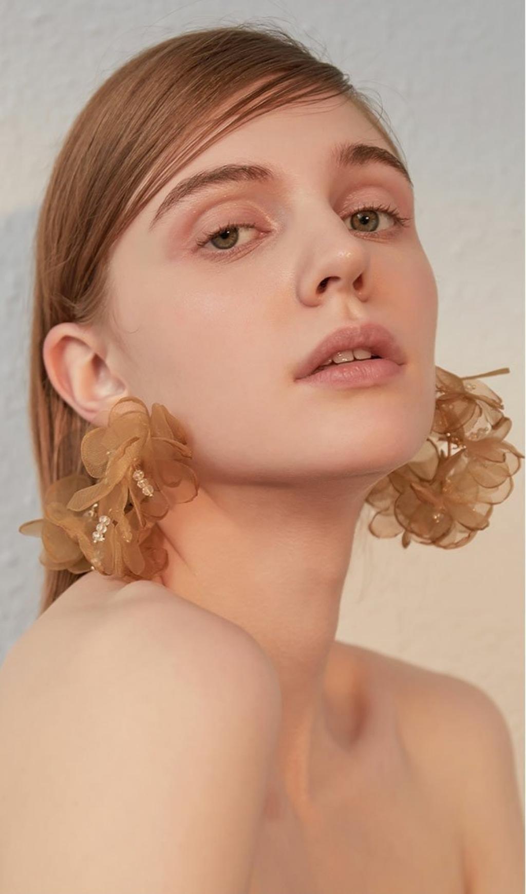 YELLOW DROP WATER EARRINGS - ARTIFICIAL JEWELRY FOR PARTY