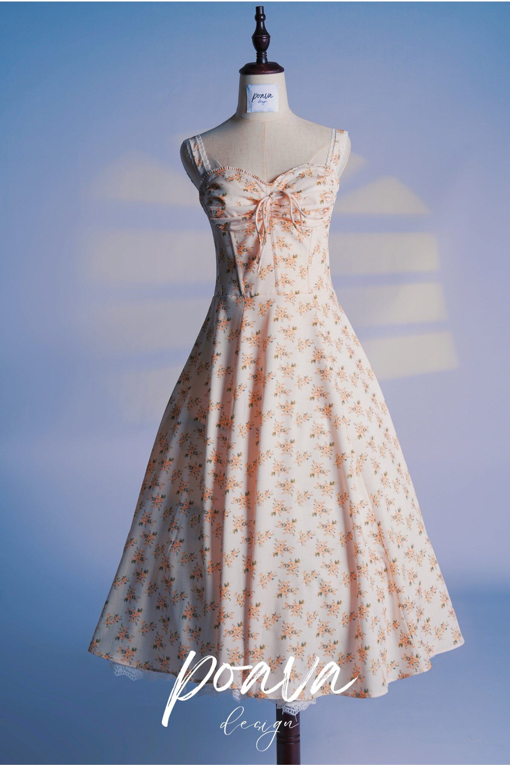 37_64a5bacc-dbde-4d22-ae67-ee5afbc9dec0 WHITE VINTAGE FLORAL BUSTIER SUNDRESS, COTTON