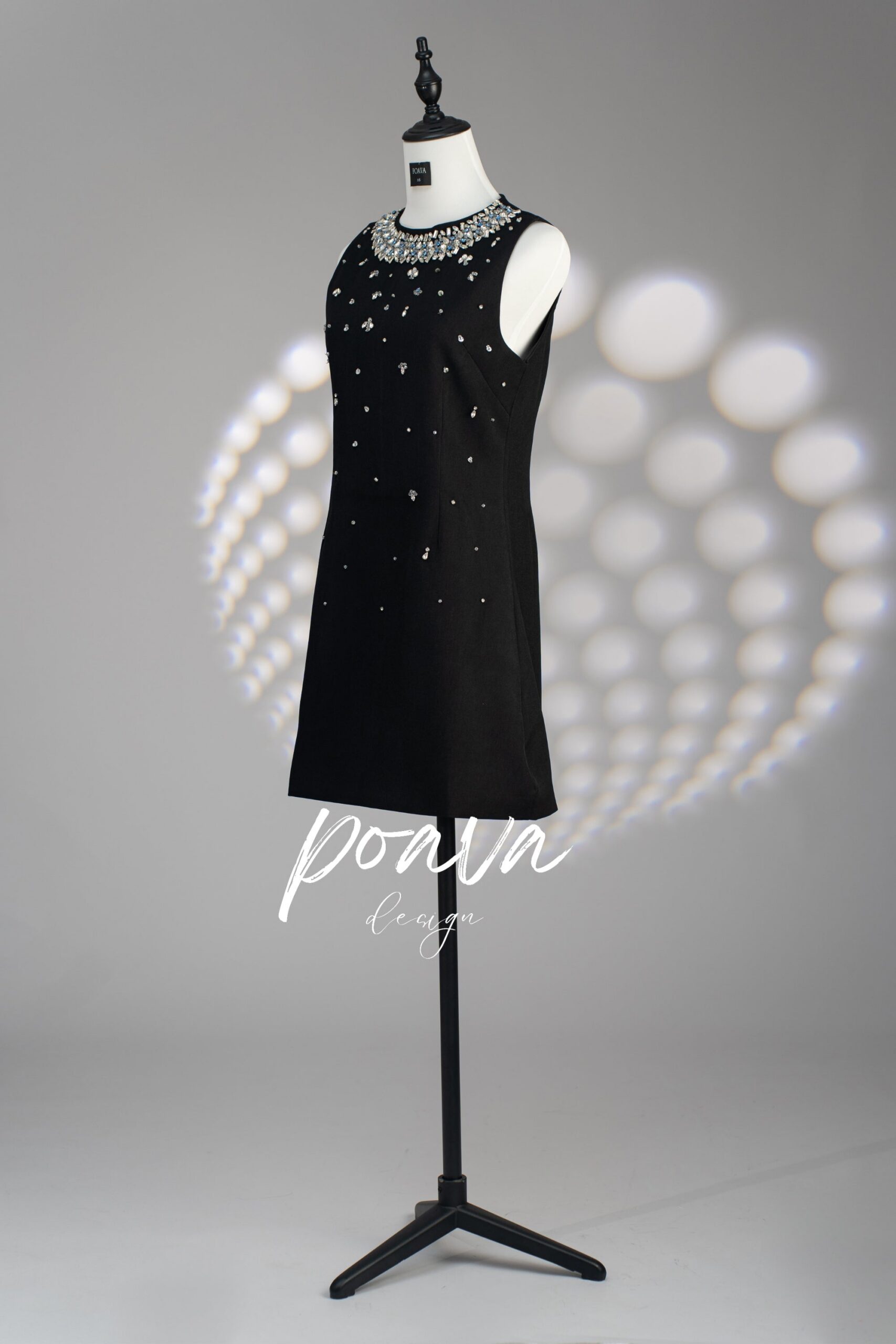 JALENA CRYSTAL MINI DRESS FOR EVENING PARTY