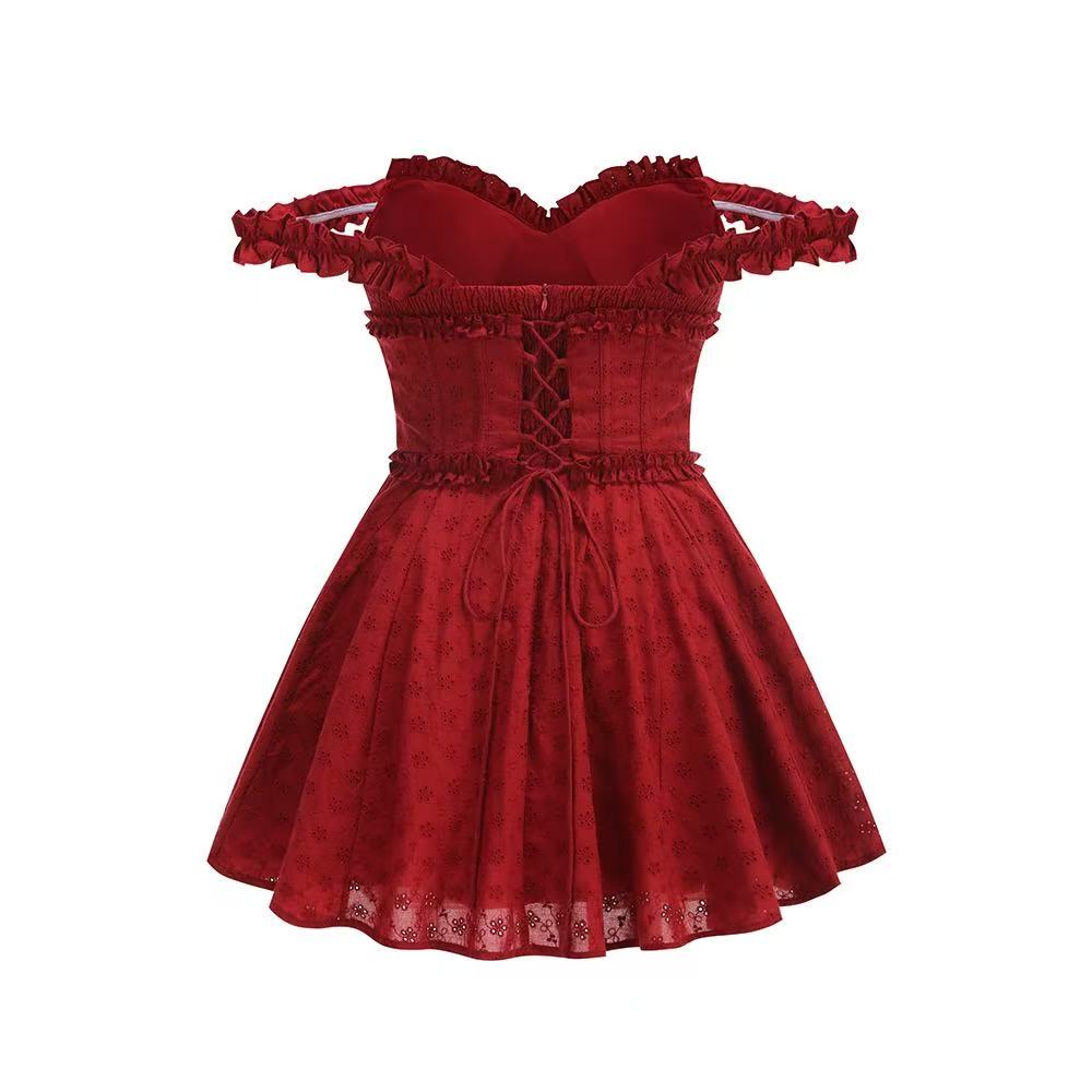 ELVA RED PLAYSUIT - DATE NIGHT BODYCON