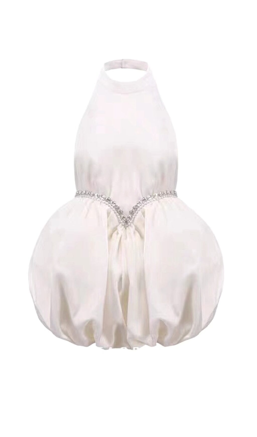 VELVET HALTER MINI DRESS, WHITE, COCKTAIL PARTY