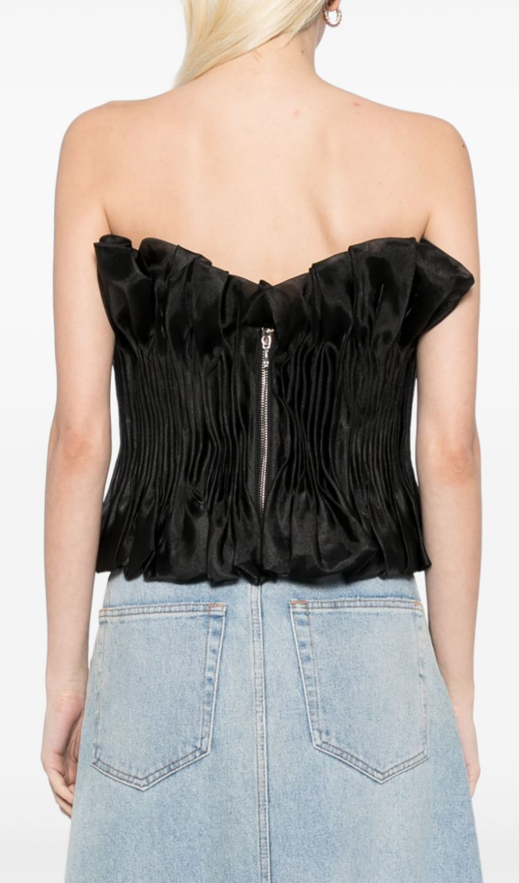 PRINTED RUFFLE TOP, BLACK, CASUAL DATE NIGHT