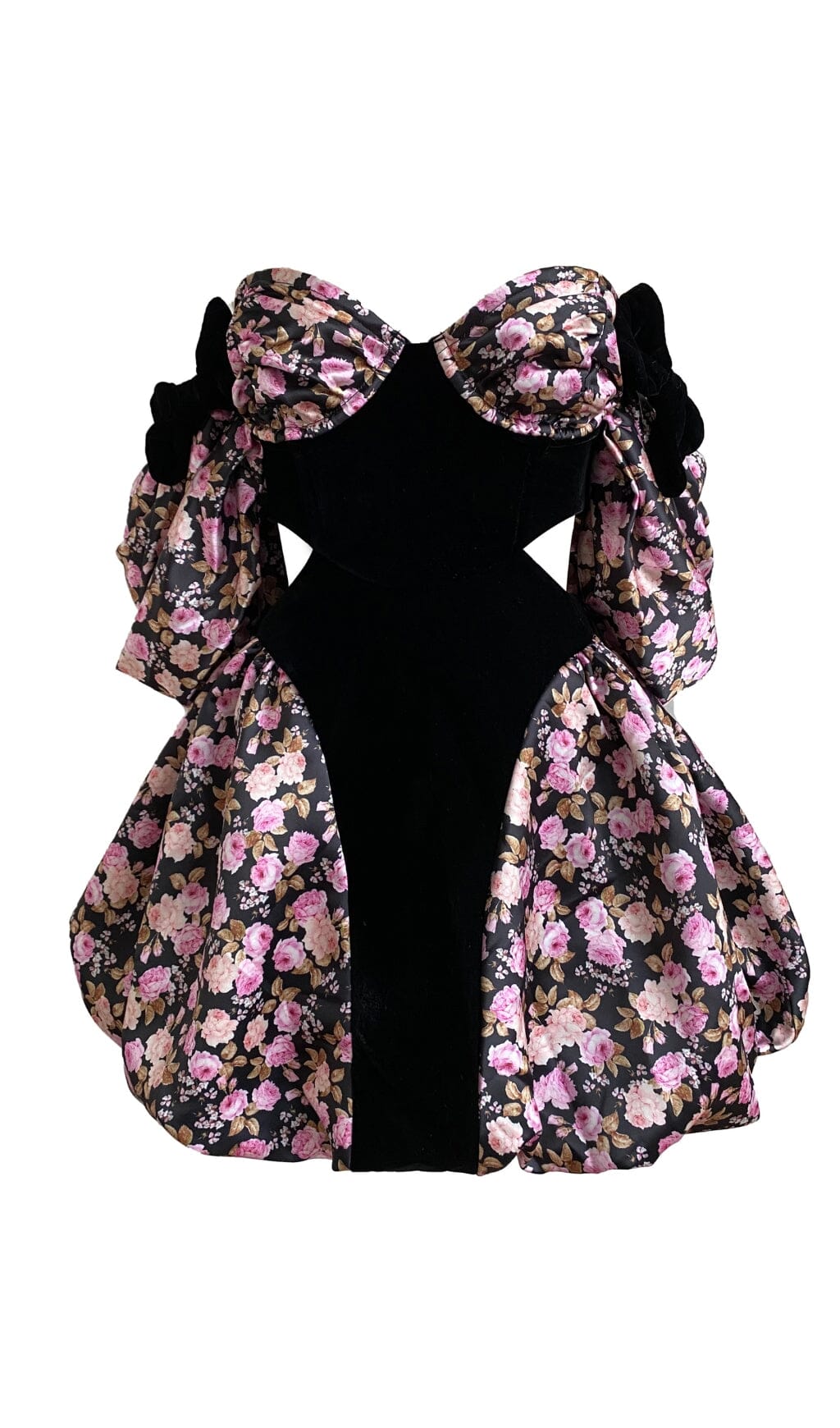FLORAL OFF-SHOULDER MINI DRESS FOR PARTY