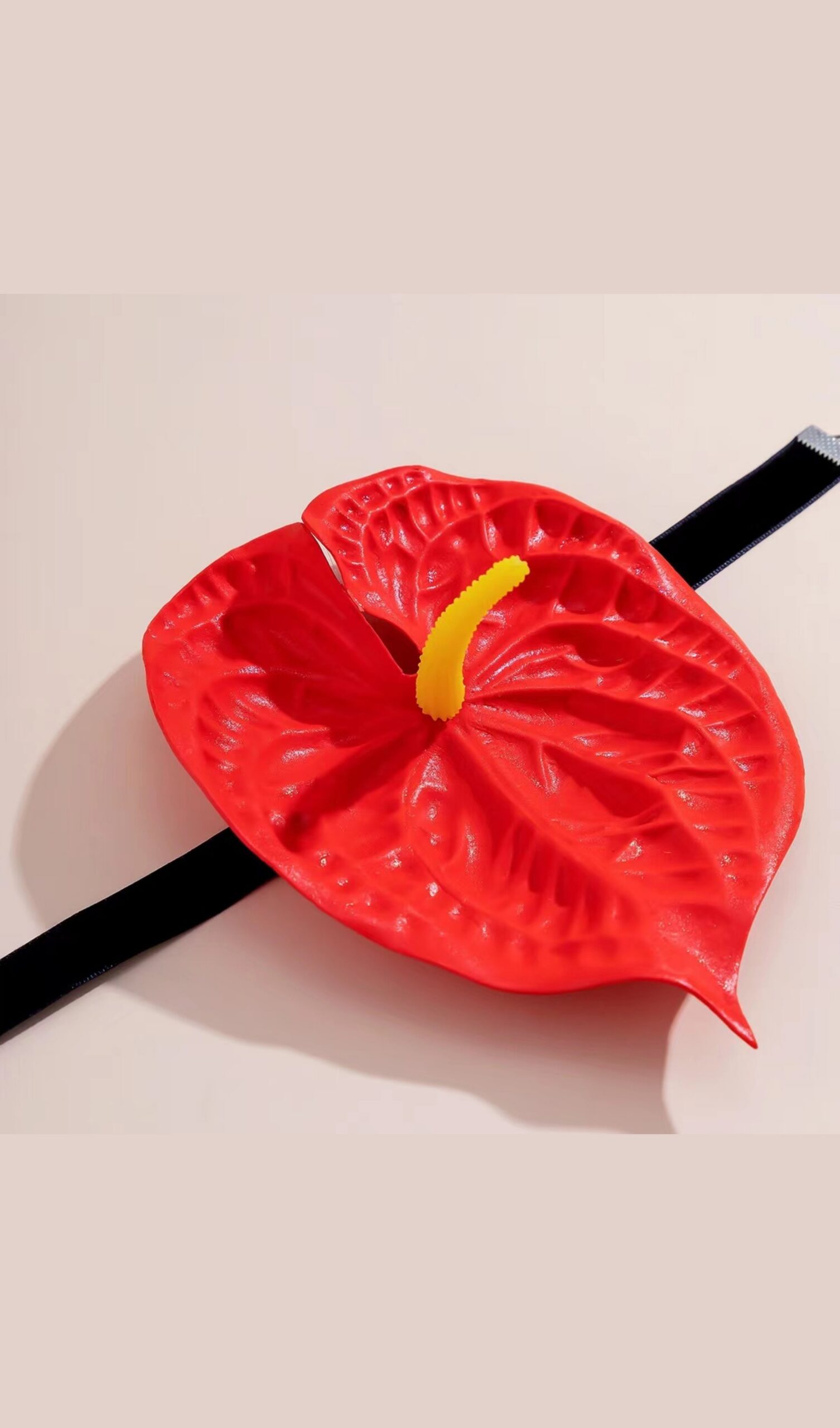 RED VELVET FLOWER CHOKER, FORMAL PARTY