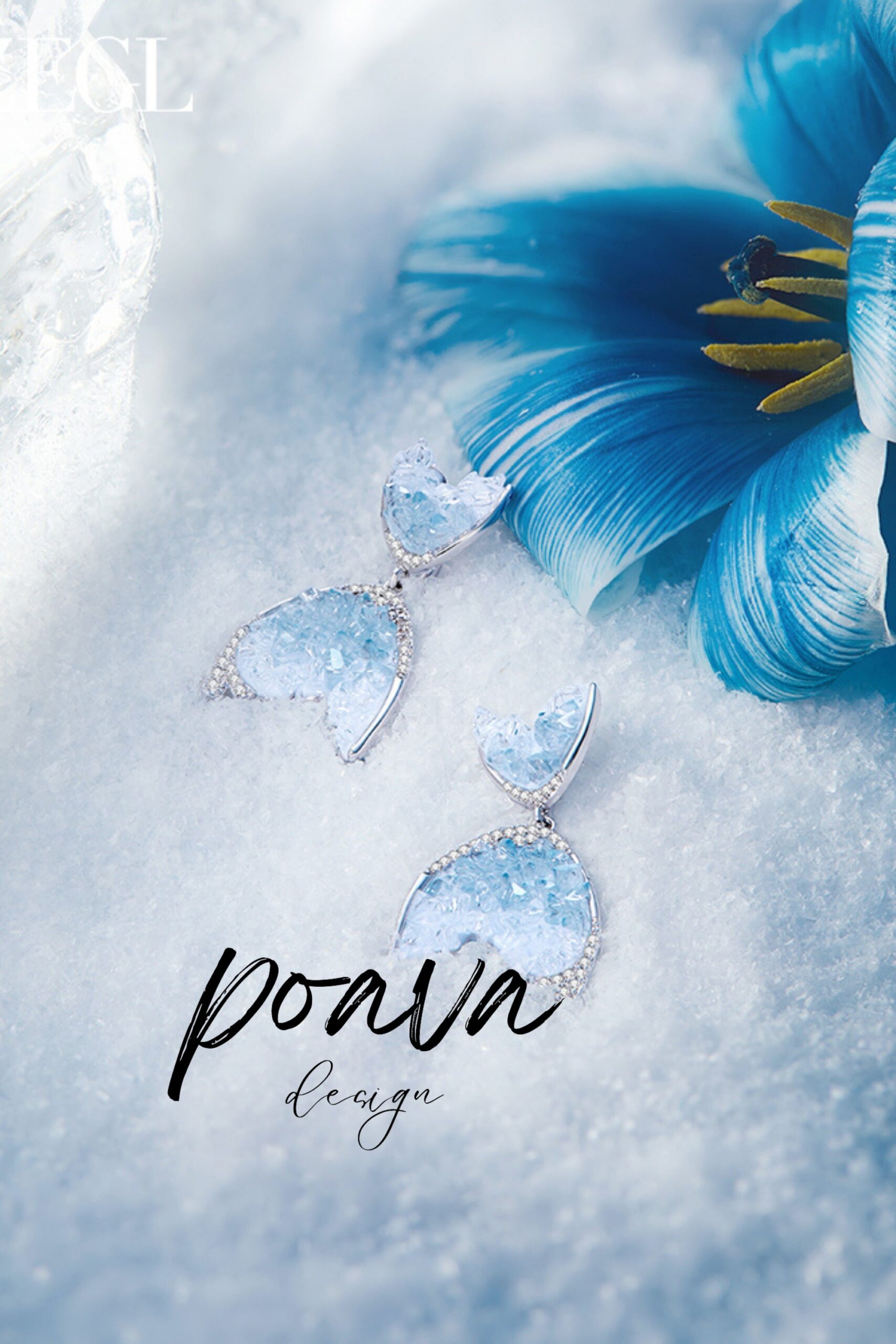 GLITTERING MERMAID EARRINGS FOR WEDDING PARTY