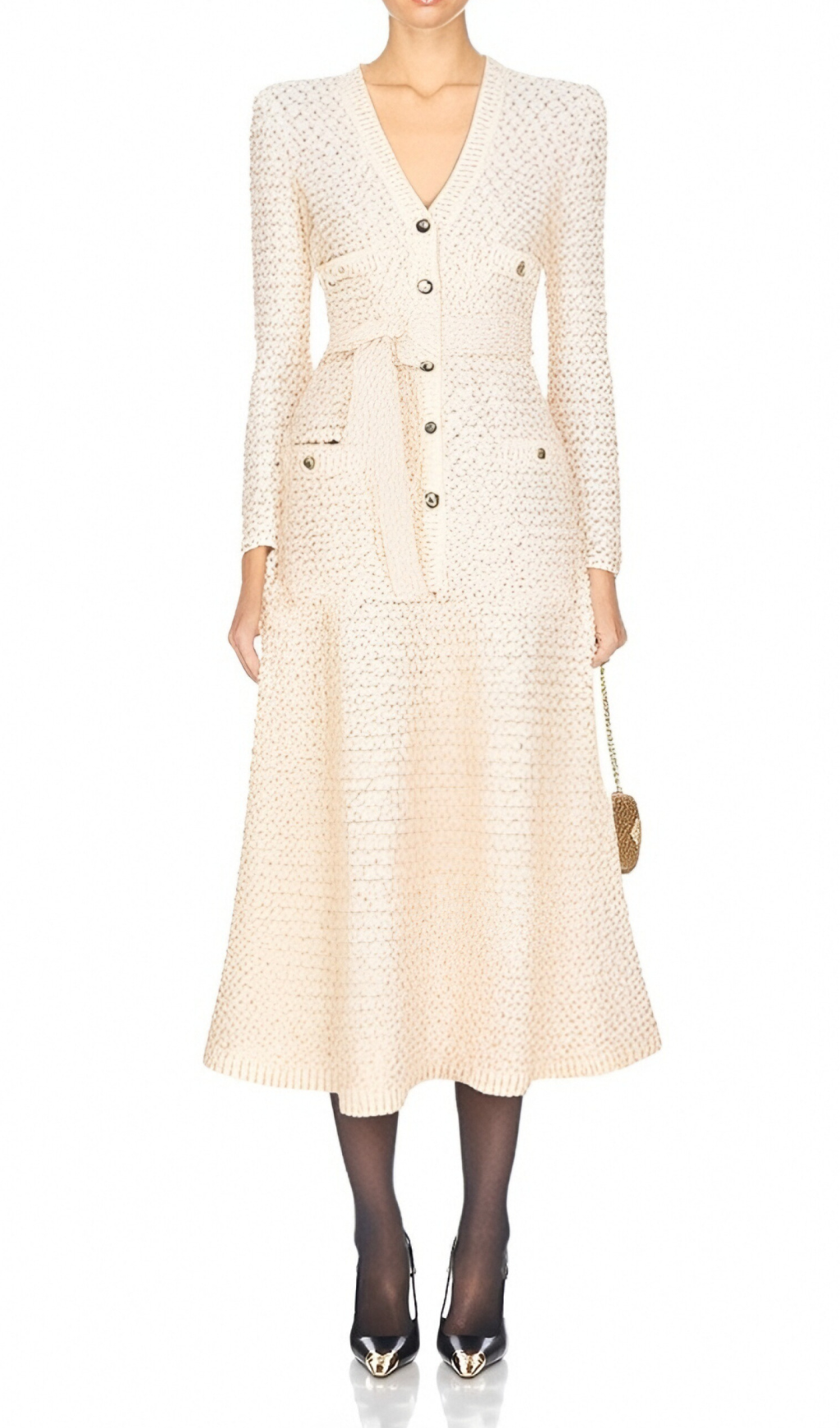 3_511bfc64-b38b-4d50-8ba8-0c7c77135a2d BEIGE SEQUIN V-NECK CARDIGAN FOR EVENING PARTY