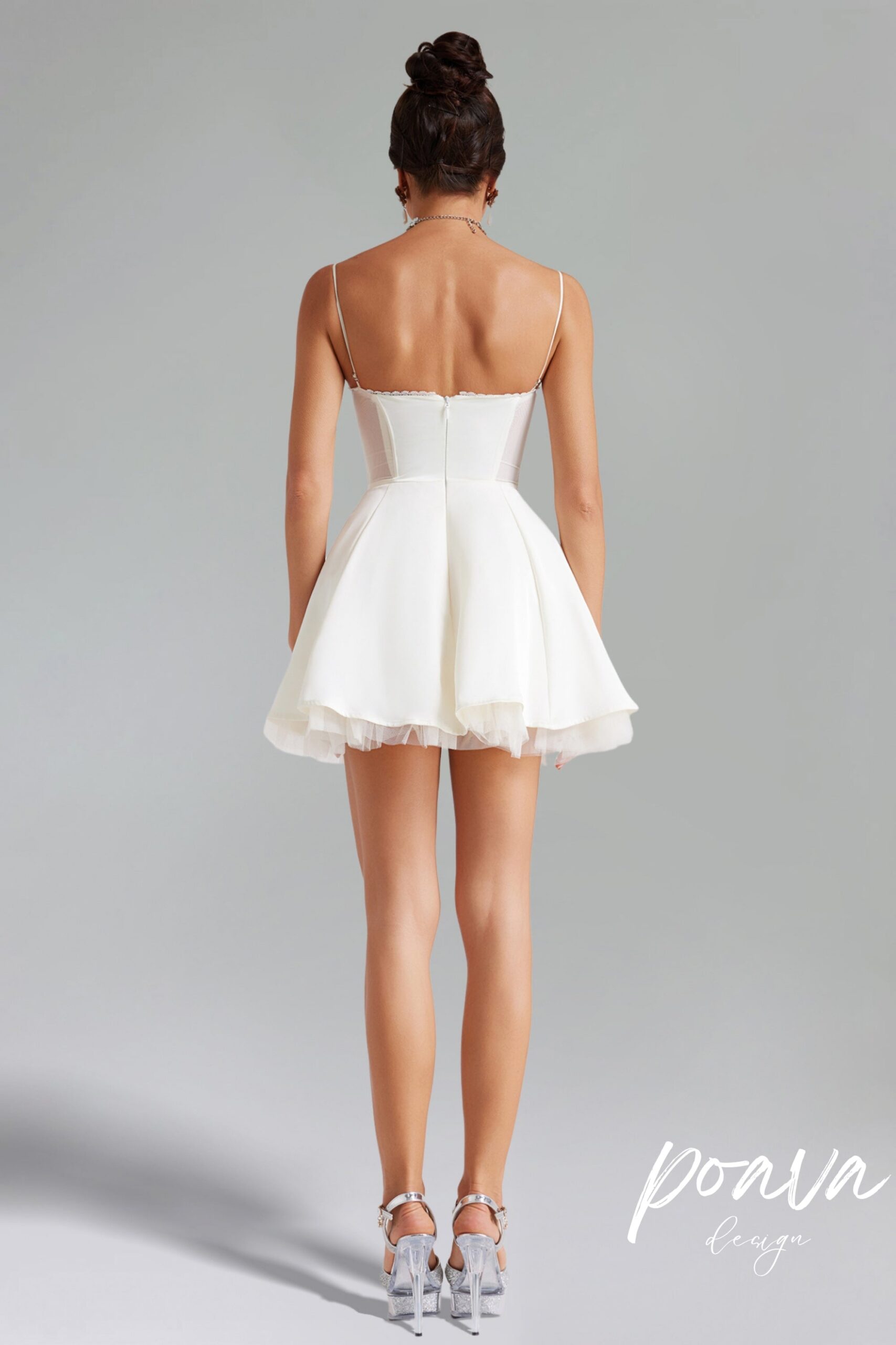 CINDERELLA BLUE TULLE MINI DRESS FOR PARTY