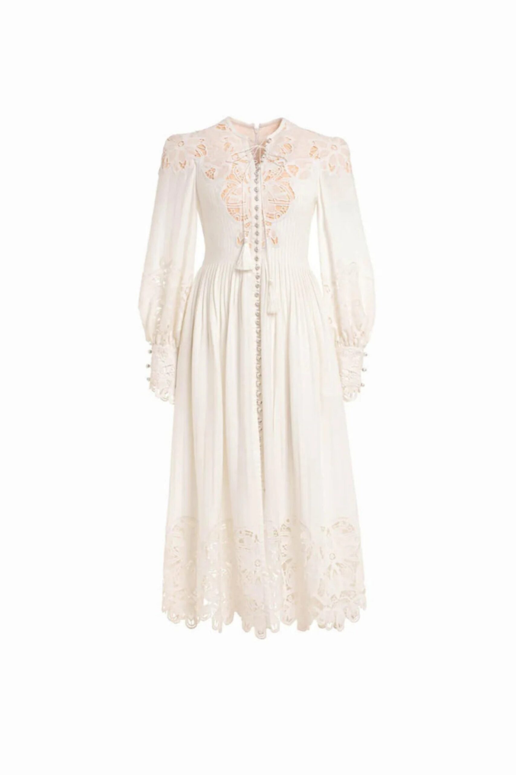 ELEGANT LINEN SILK MIDI DRESS FOR WEDDING GUEST