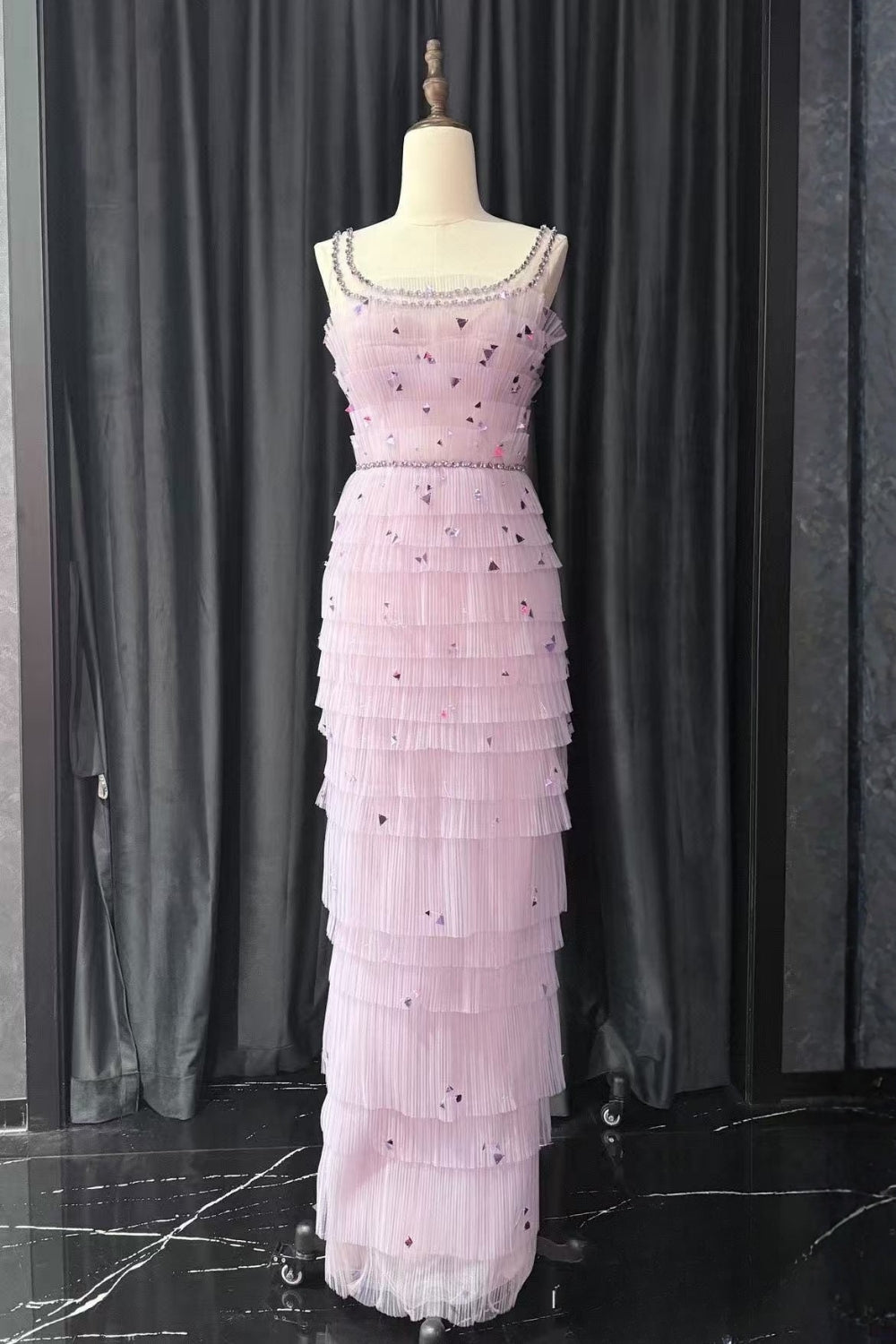 ARWA EMBELLISHED PURPLE MAXI DRESS FOR EVENTS
