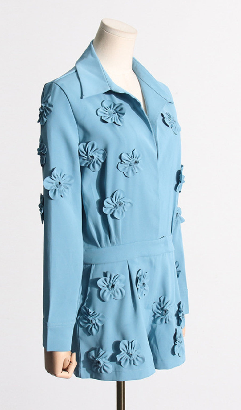 FLORAL EMBELLISHED ROMPER FOR WEDDING GUEST