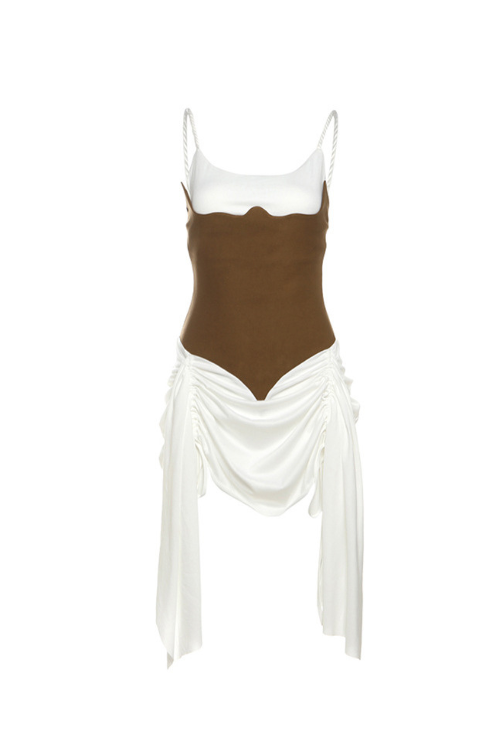RUCH SPAGHETTI MINI DRESS FOR EVENING