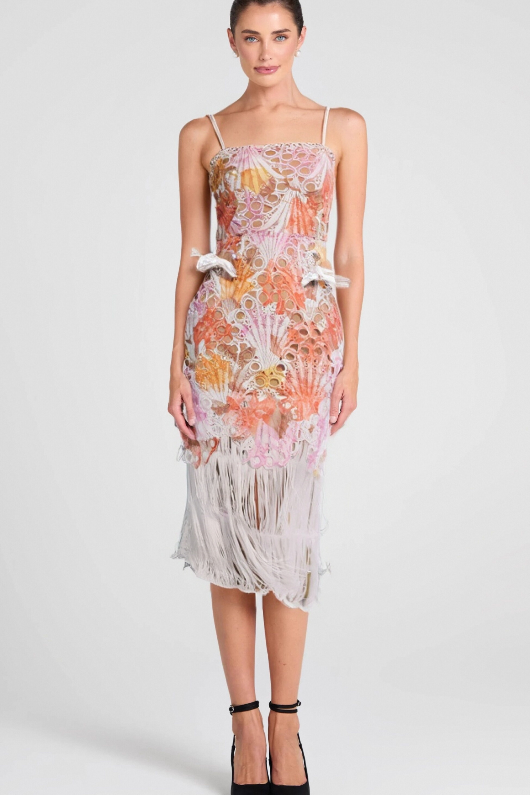 3_9090cea8-949e-4c67-a5c6-b628ca45b569 MULTICOLOR EMBROIDERED FRINGE MIDI DRESS