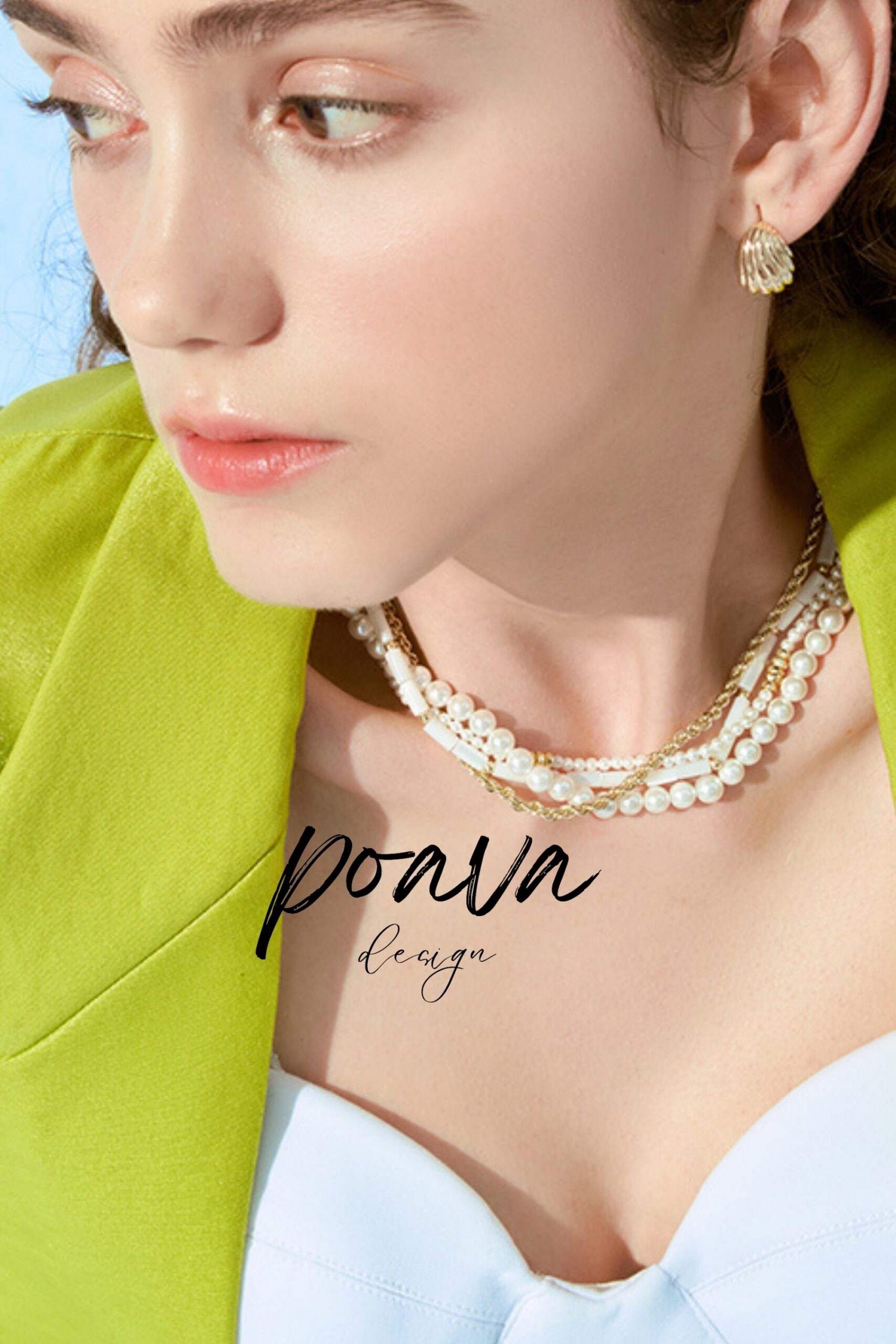 GOLD PEARL NECKLACE, CLASSIC BRIDAL JEWELRY