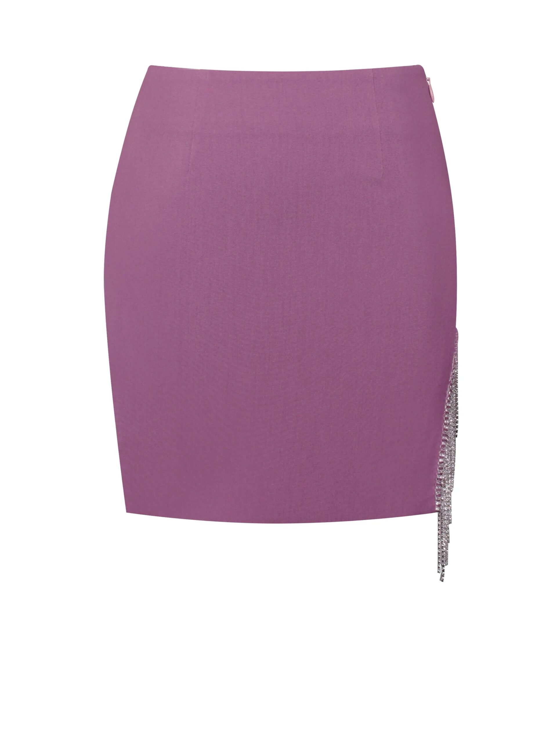 PURPLE CRYSTAL FRINGE 2PC SET PARTY OUTFIT