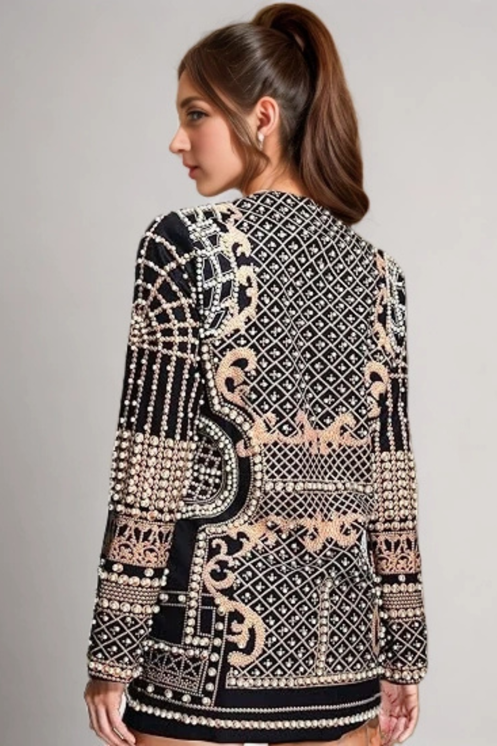 BONNIE PEARL BLAZER MINI DRESS FOR EVENTS