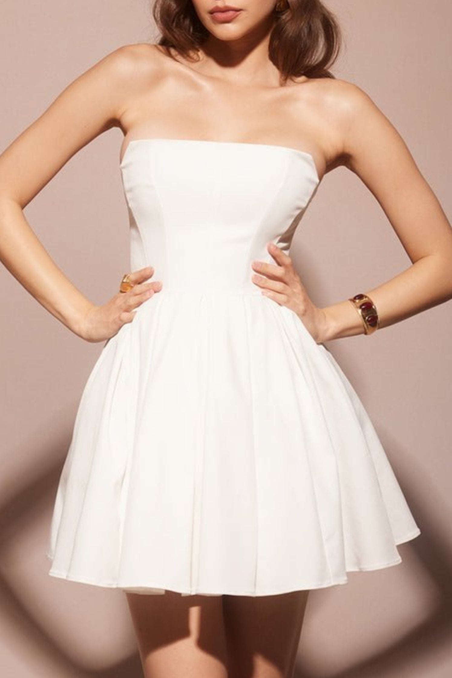 CINDERELLA WHITE TULLE MINI DRESS FOR PARTY