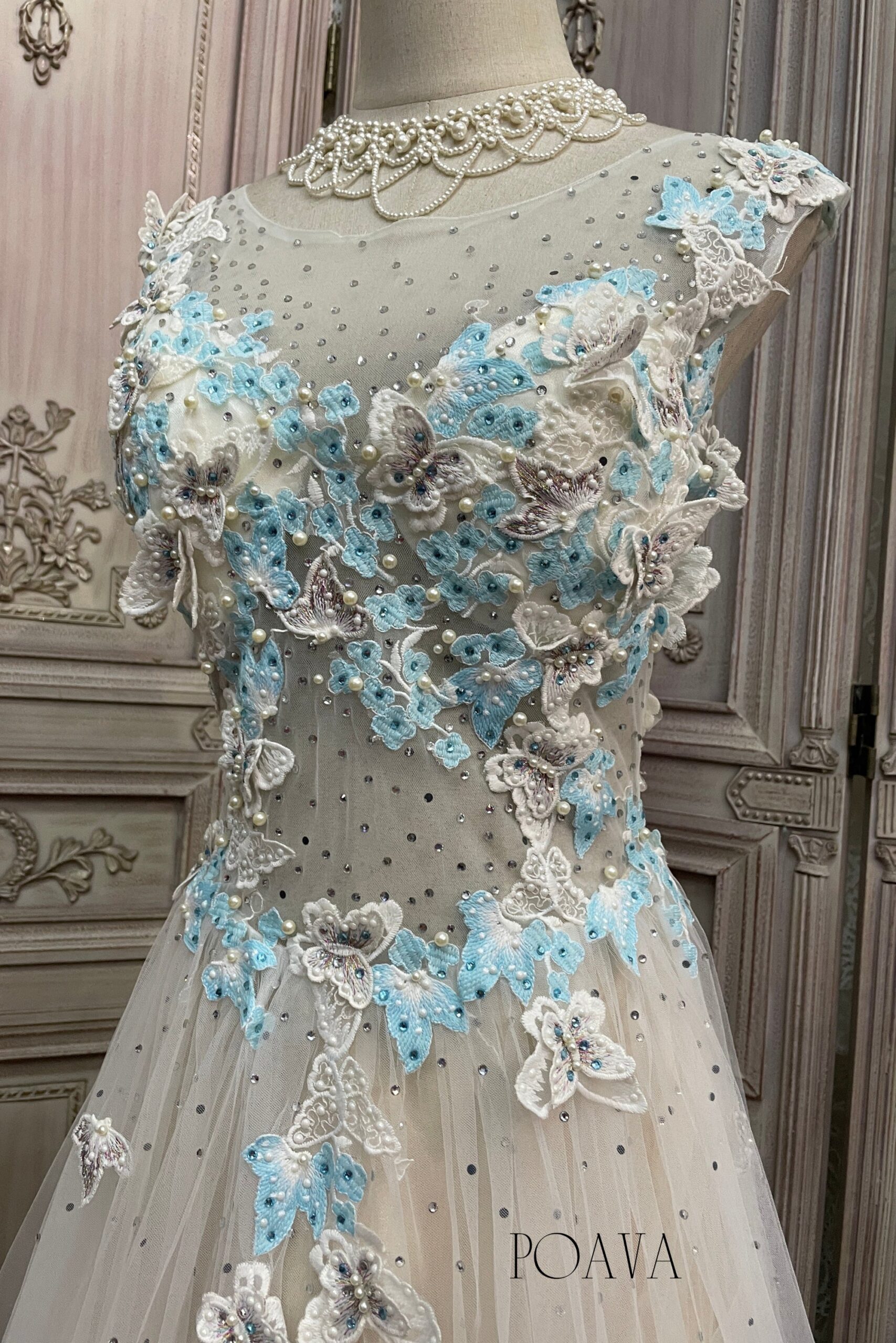 EMBELLISHED FLORAL MAXI DRESS FOR WEDDING GUEST