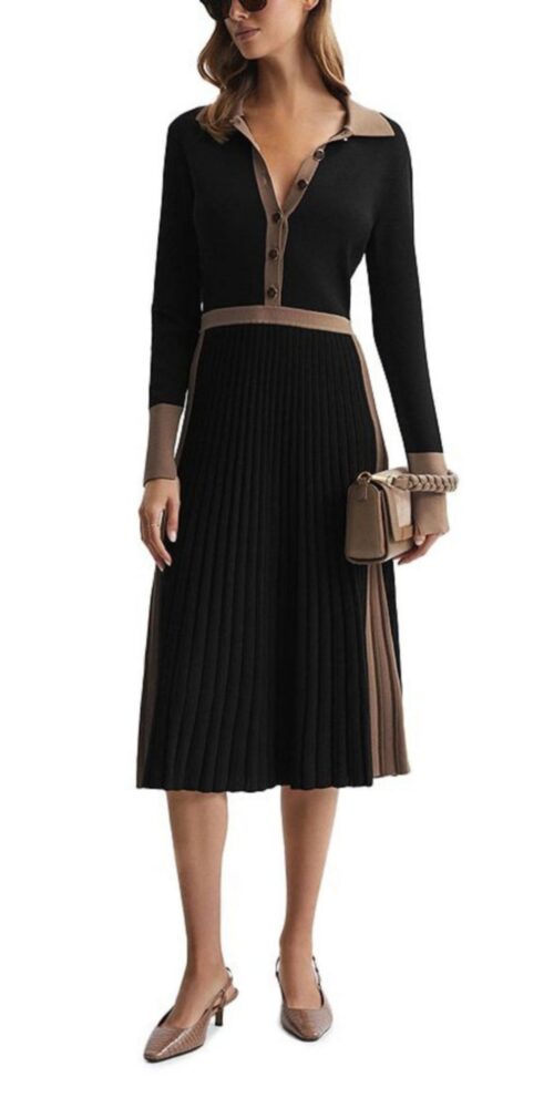 MIA COLOR BLOCKED KNIT DRESS