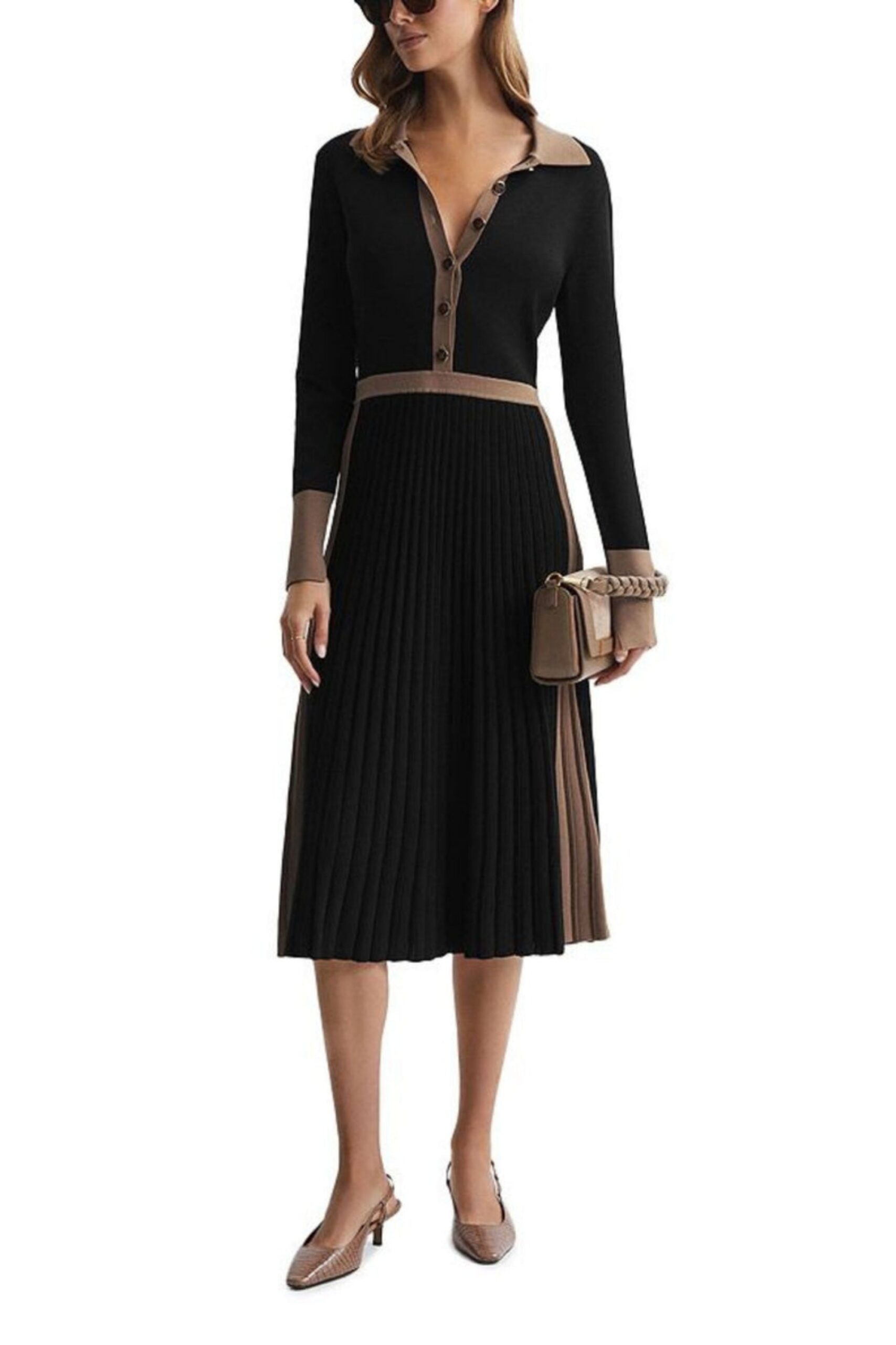 MIA COLOR BLOCKED KNIT DRESS