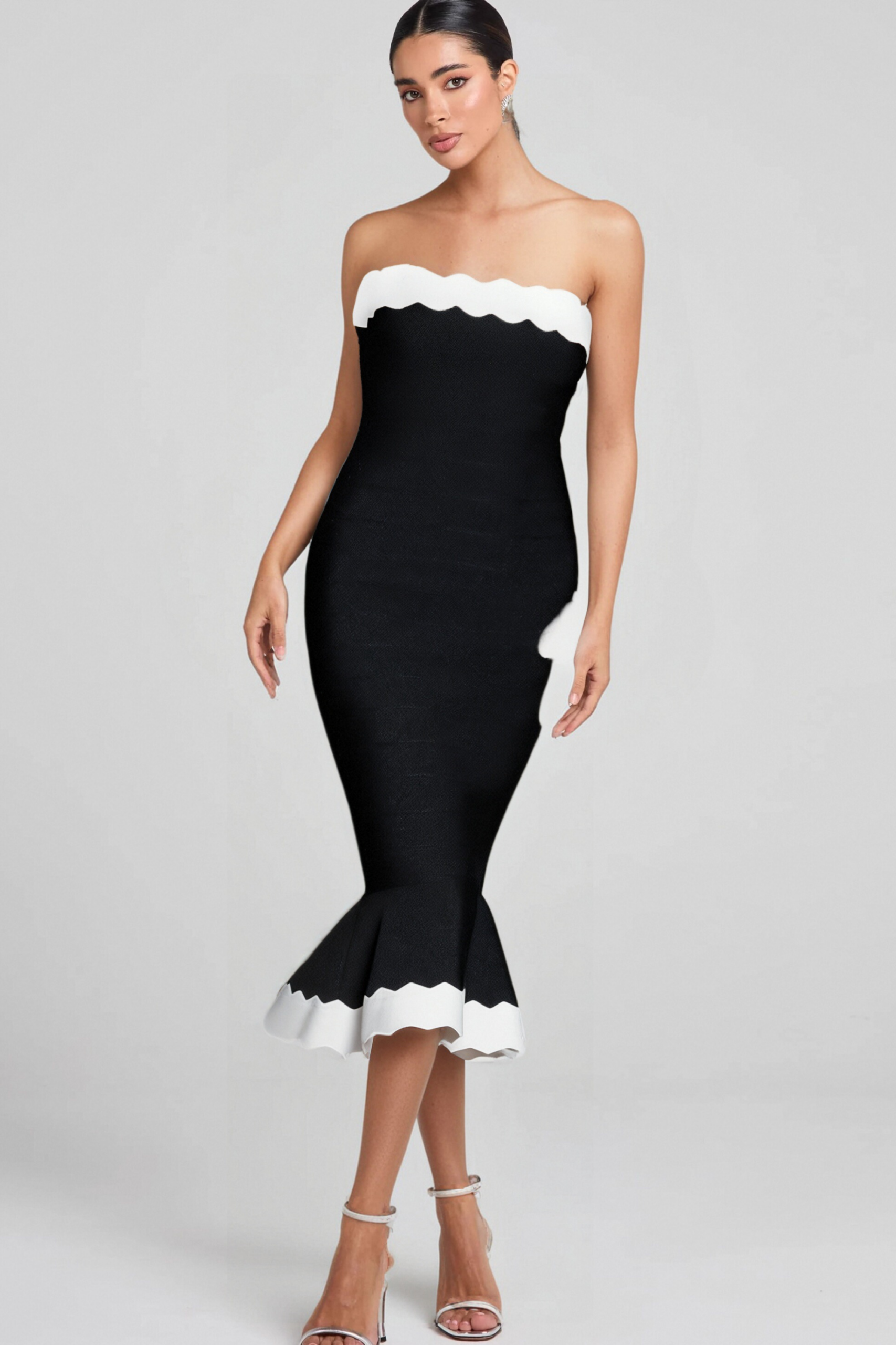3_bcbbee7d-3b2f-45a9-b2e7-622e09e14d9e STRAPLESS BANDAGE BODYCON MIDI DRESS BLACK