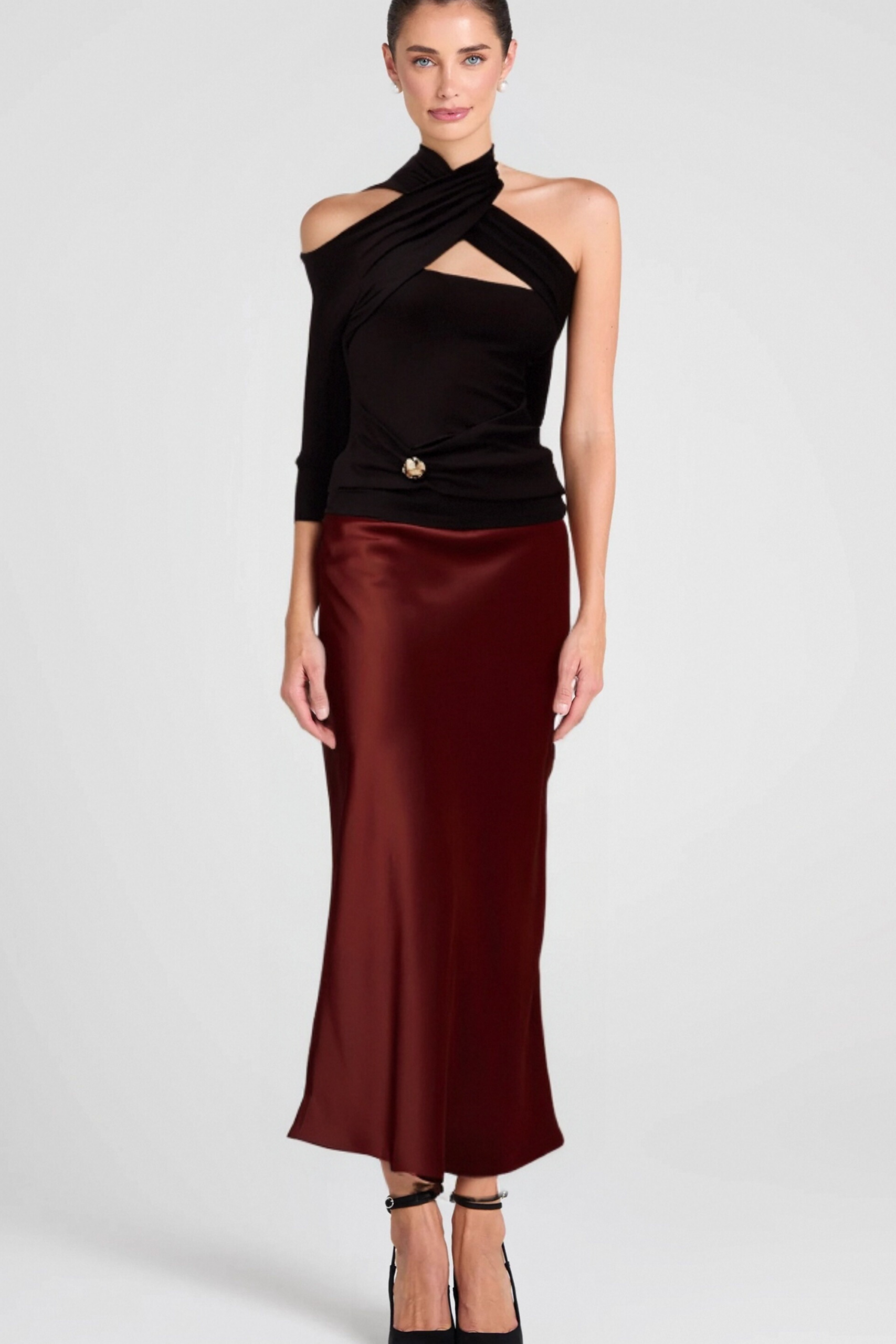 3_c7f9352d-53fa-440b-9965-a26f5bff64ec ODETTE BLACK RUCHED JERSEY TOP FOR NIGHT OUT