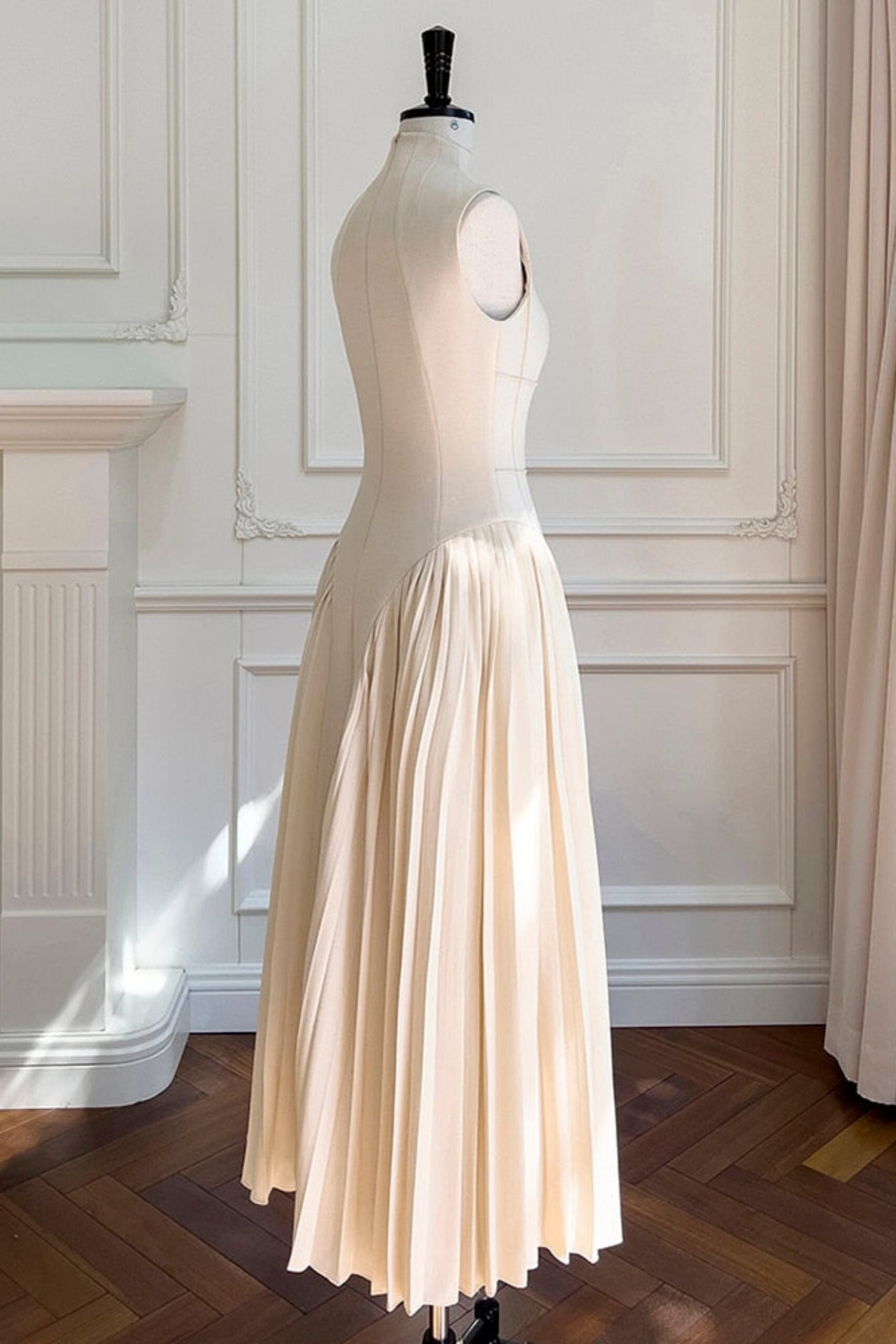 3_d3c17971-4459-47a5-8fb7-b45a675c235c NUDE RUCHED MIDI DRESS, BODYCON, PARTY