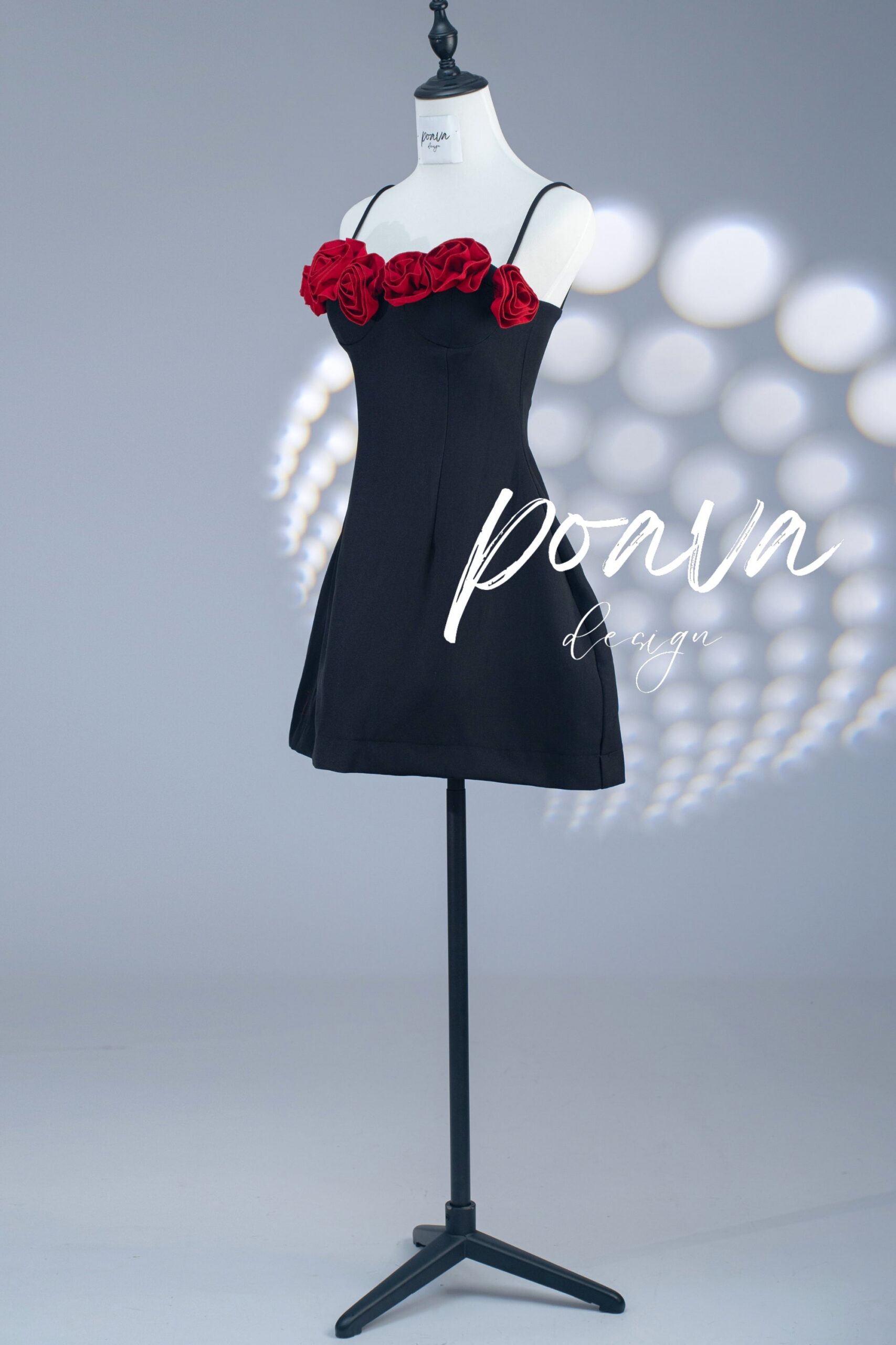 RONJA FLOWER MINI DRESS, SPAGHETTI STRAP, PARTY
