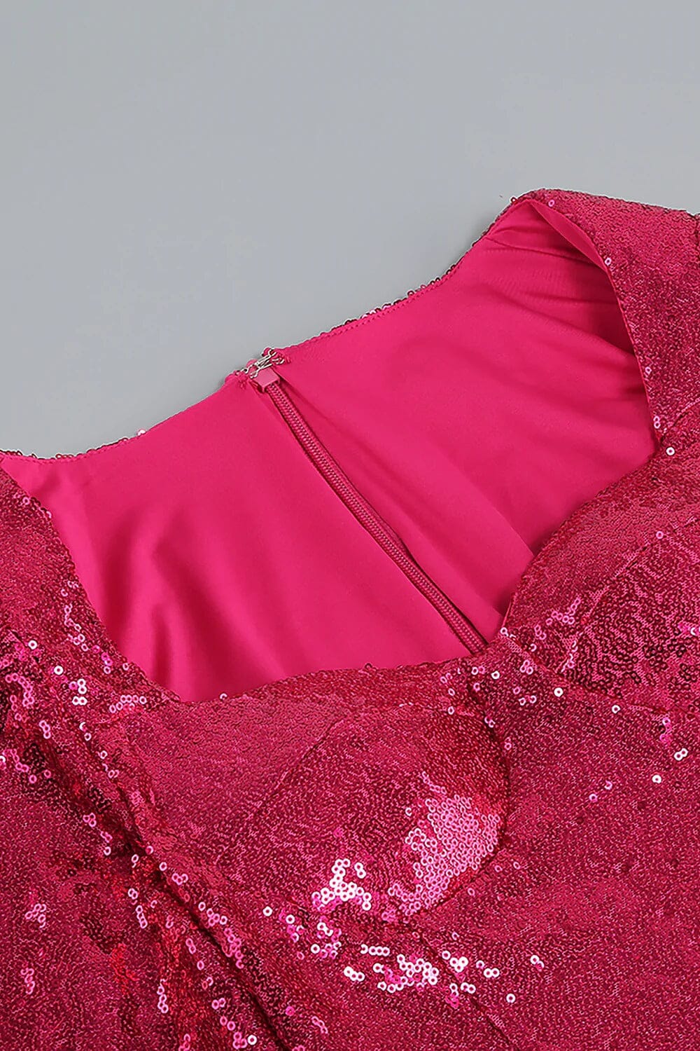 SEQUIN PINK FEATHER MINI DRESS FOR PARTY