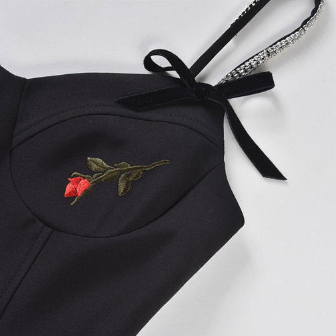 3_e7b30aee-15dc-4703-a446-006239659e44 BLACK ROSE SLIP MINI DRESS FOR COCKTAIL PARTY