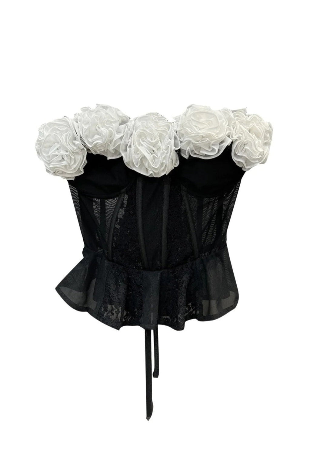 FLOWER LACE MESH TOP FOR PARTY
