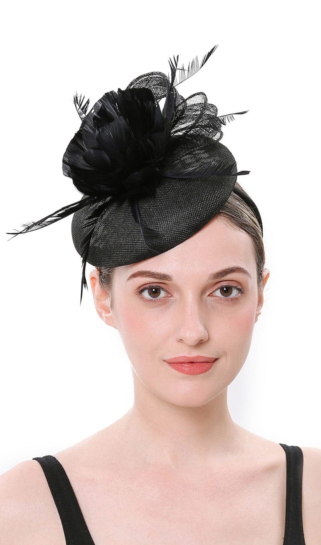 FEATHER FLOWER FASCINATOR TOPPER FOR WEDDING