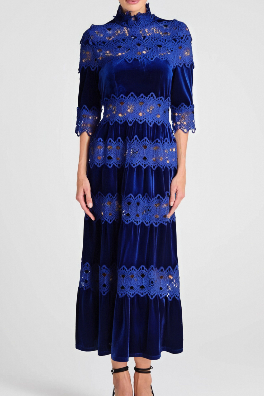 3_f53c0cf1-1da6-4cc9-96c5-8fc89c305222 HOLLOW PATCHWORK VELVET MIDI DRESS, BLUE