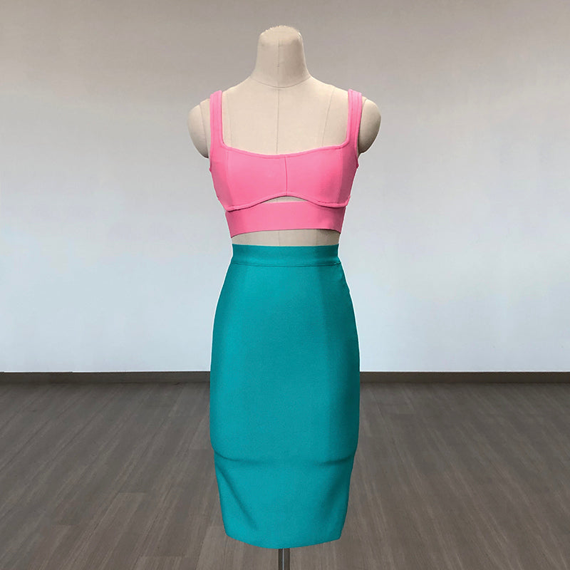 BANDAGE BODYCON DRESS SET FOR PARTY