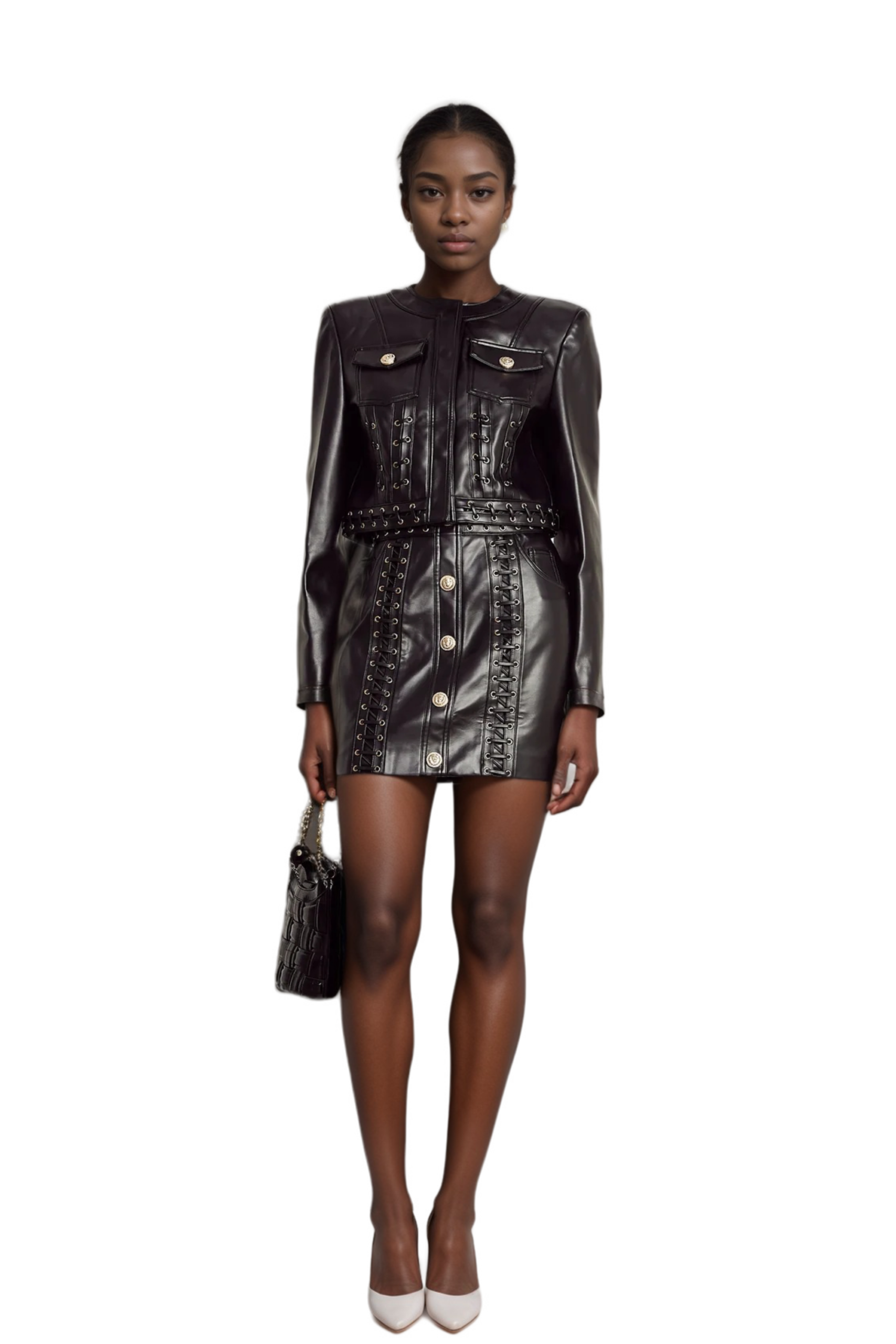 3_fdc40256-97ed-48c1-acab-cfba17905e9d DAPHNE EYELET LEATHER JACKET & SKIRT MATCHING SET